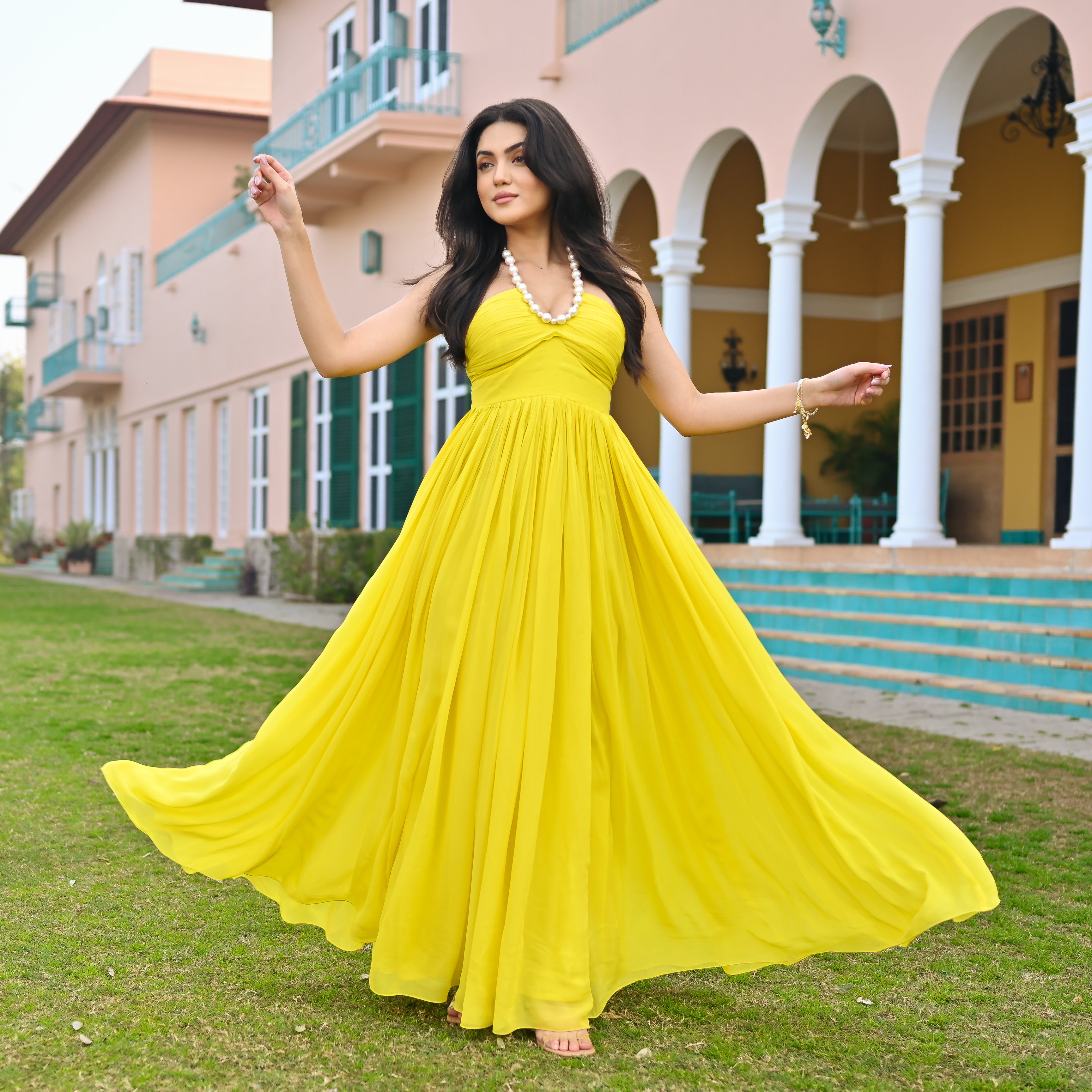 Mellow Yellow Pearl Dress