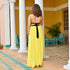 Dusk Lemon Backless Dress