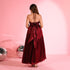 Merlot Refined Backless Dress