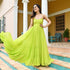 Slime Green Backless Dress