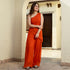 Orange Crush One Shoulder Jumpsuit