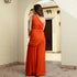 Orange Crush One Shoulder Jumpsuit