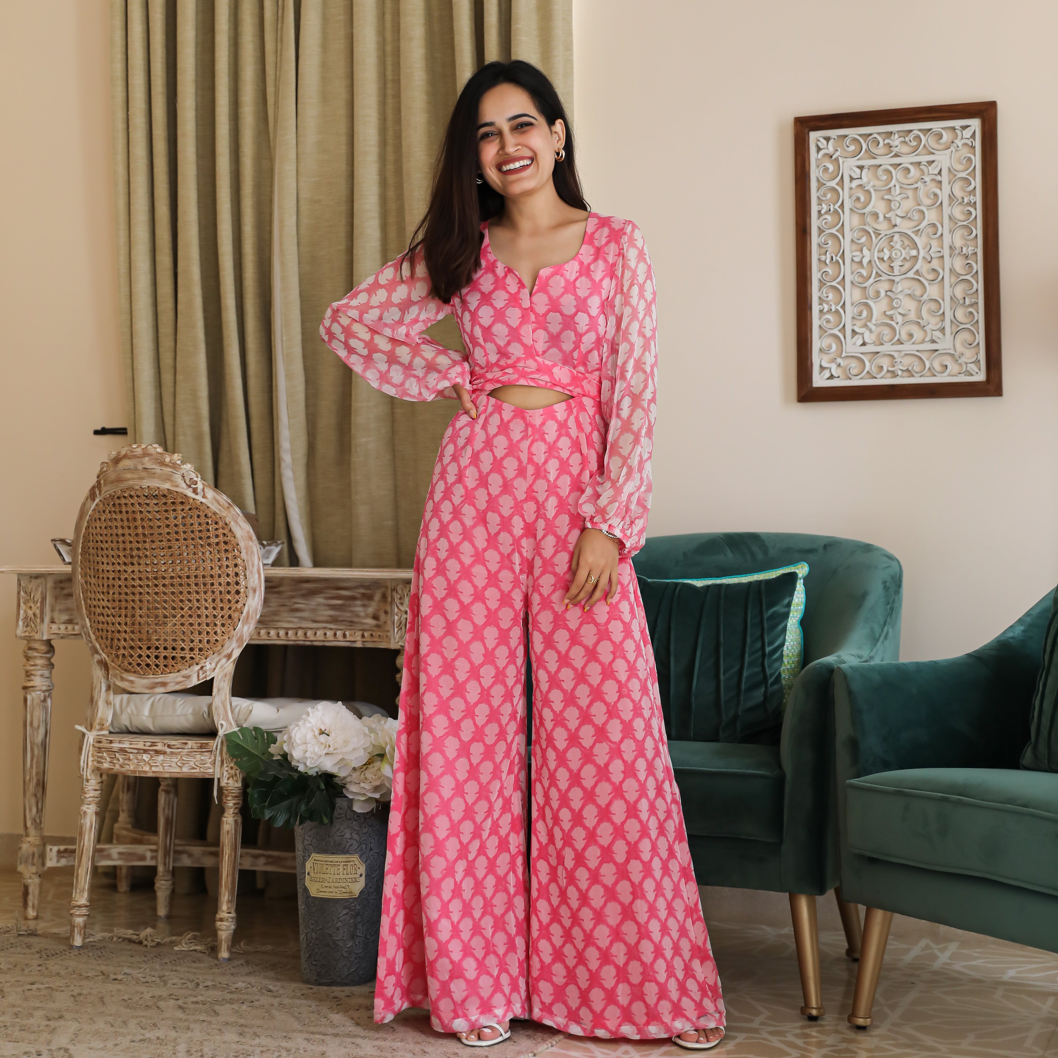 Confetti Chiffon Jumpsuit