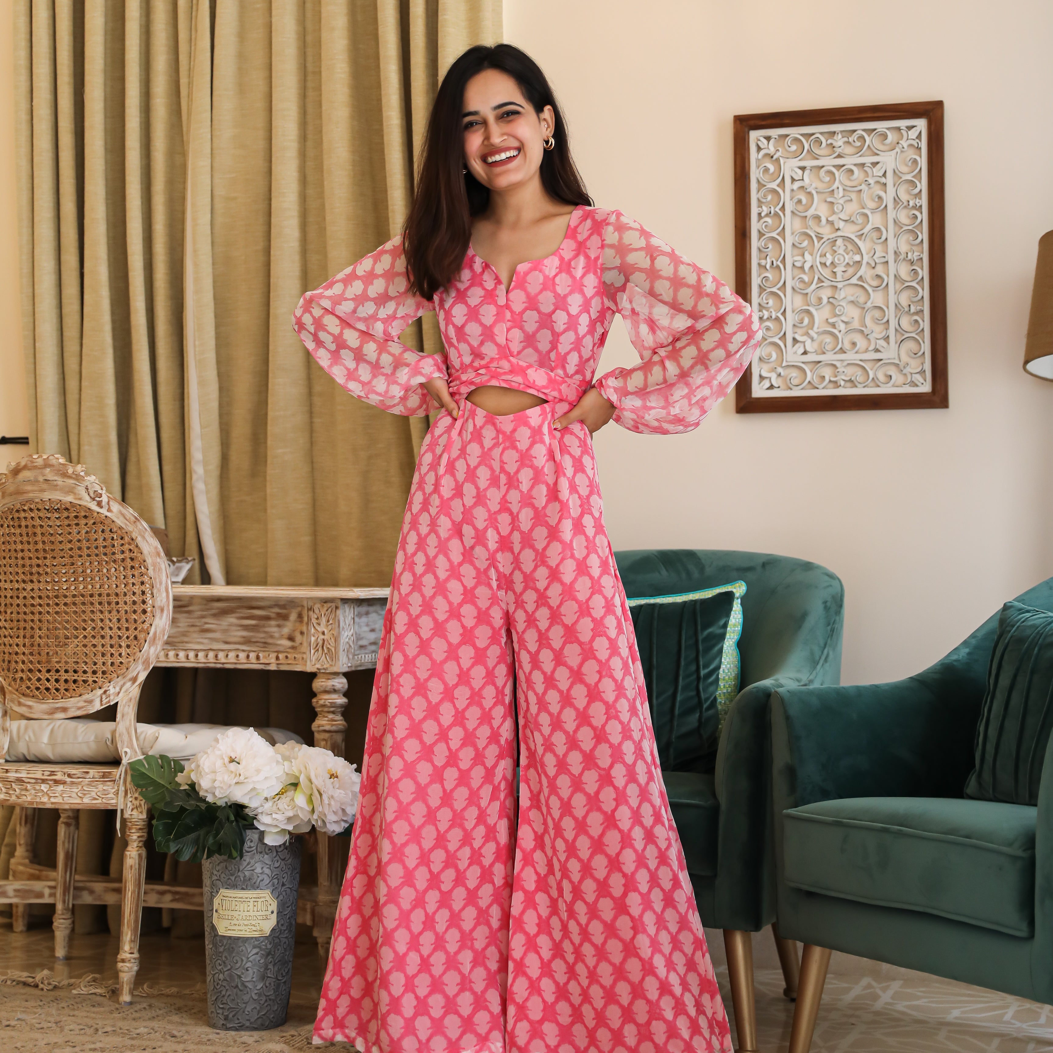 Confetti Chiffon Jumpsuit