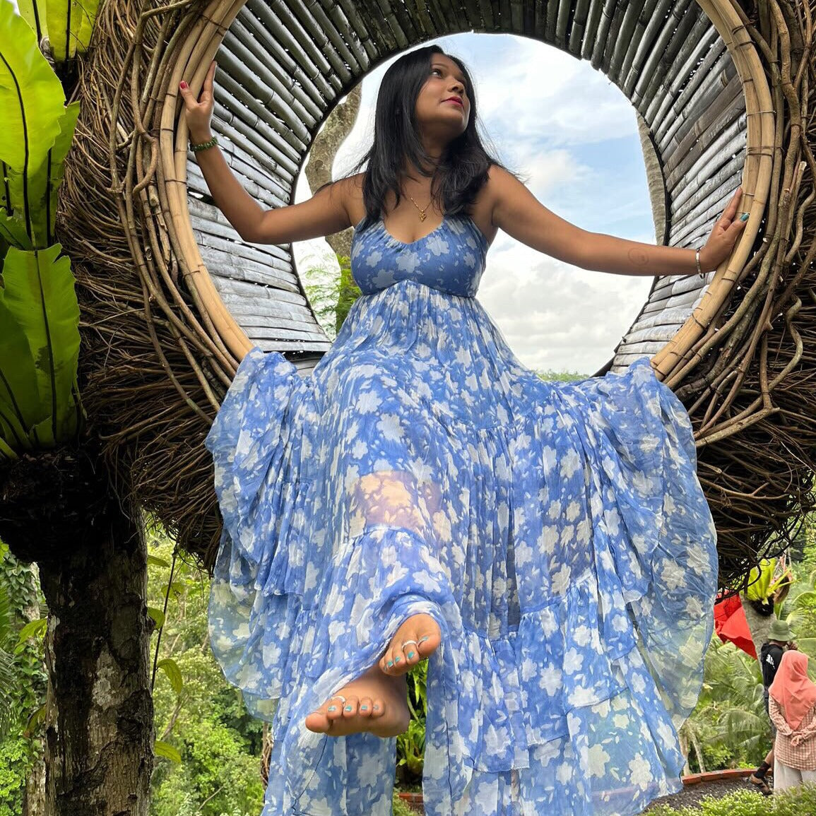 Royal Blue Backless Dress