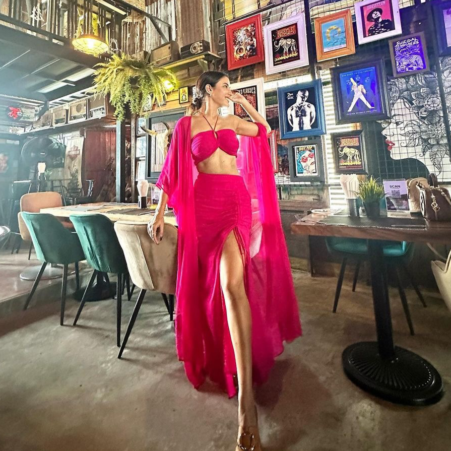 Aakriti Rana in Neon Nectar 3-Piece Set