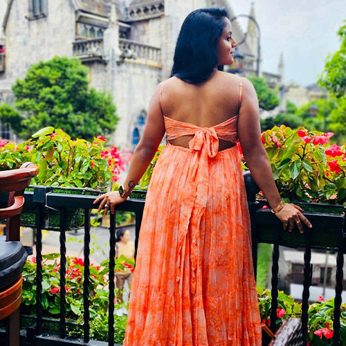 Aden Chiffon Long Dress