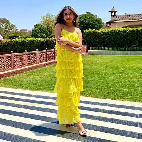 Canberra Yellow Long Dress