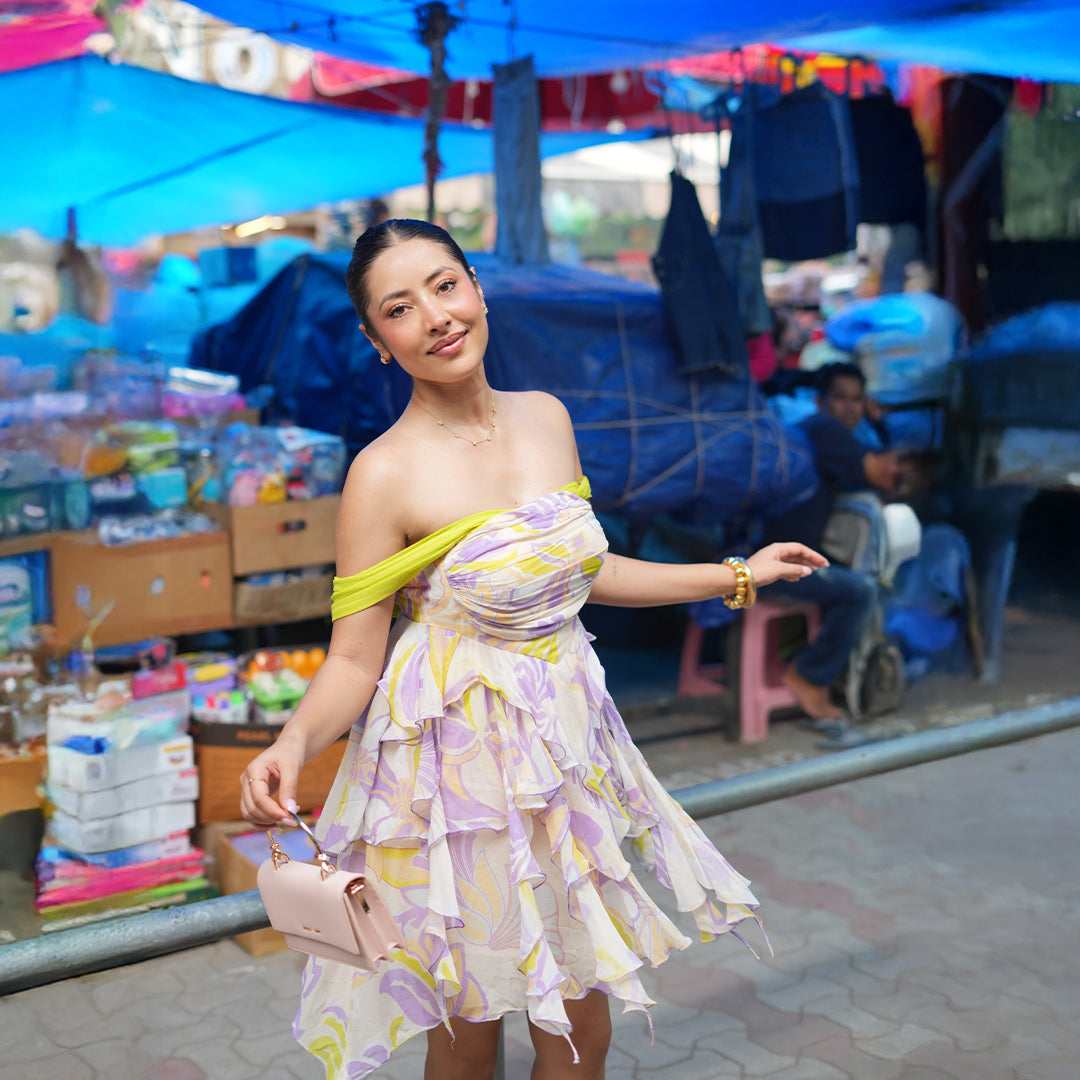 Bloom Haze Short Dress