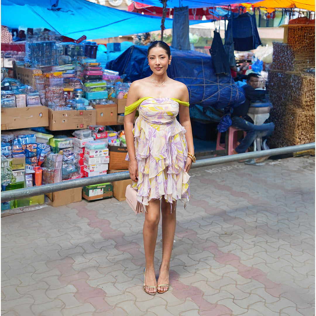 Bloom Haze Short Dress