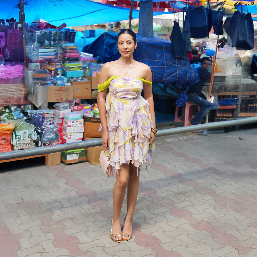 Bloom Haze Short Dress