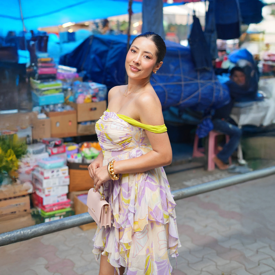 Bloom Haze Short Dress