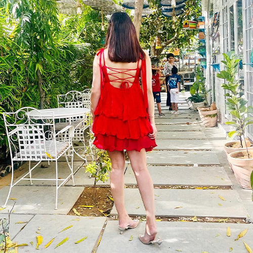 Flirty Red Short Dress