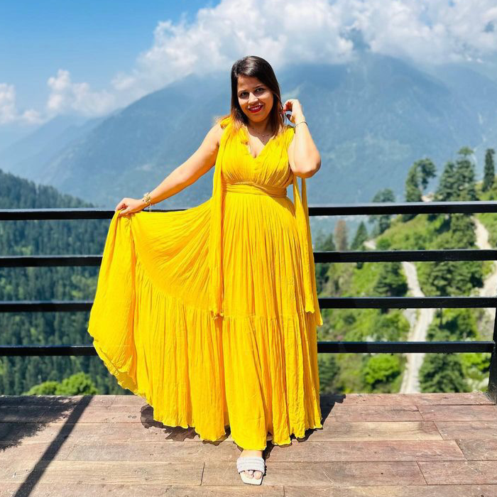 Spicy Mustard Long Dress