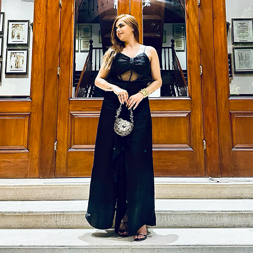 Pitch Black Allure Long Dress