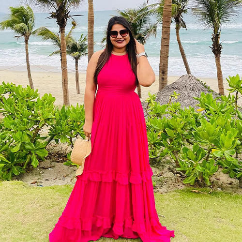 Barbie Pink Long Dress