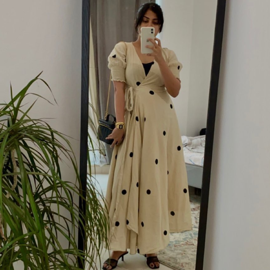 Vanilla Bean Polka Cotton Dress