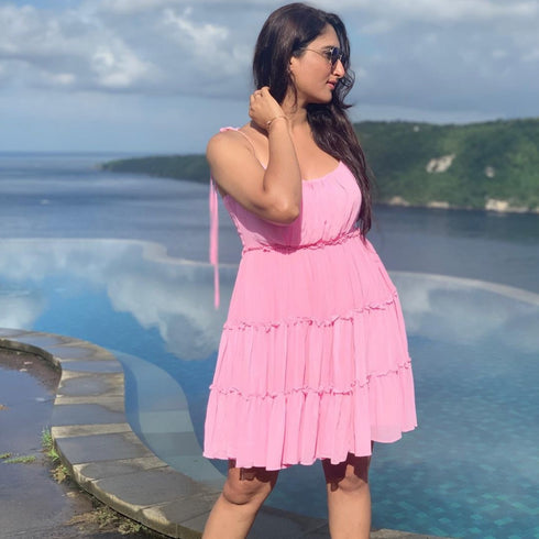 Rosey Glow Short Dress