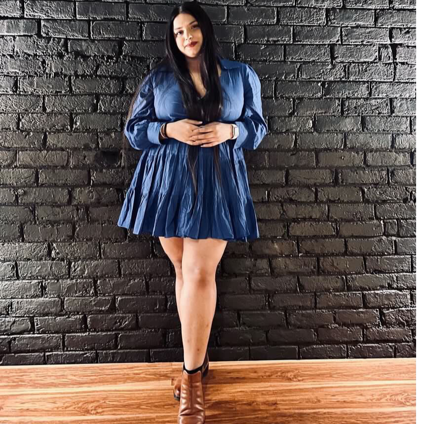 Liberty Blue Tier Dress