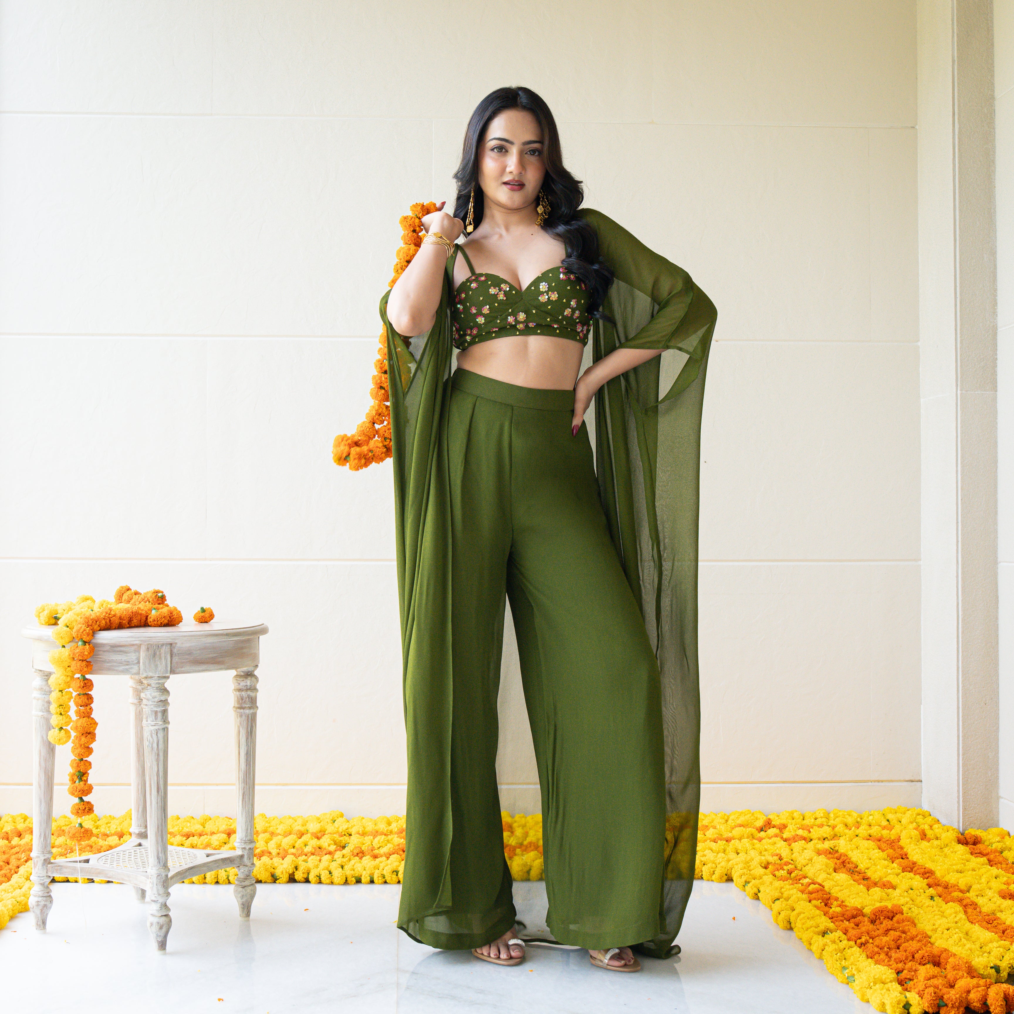 Moss Moon cape Set