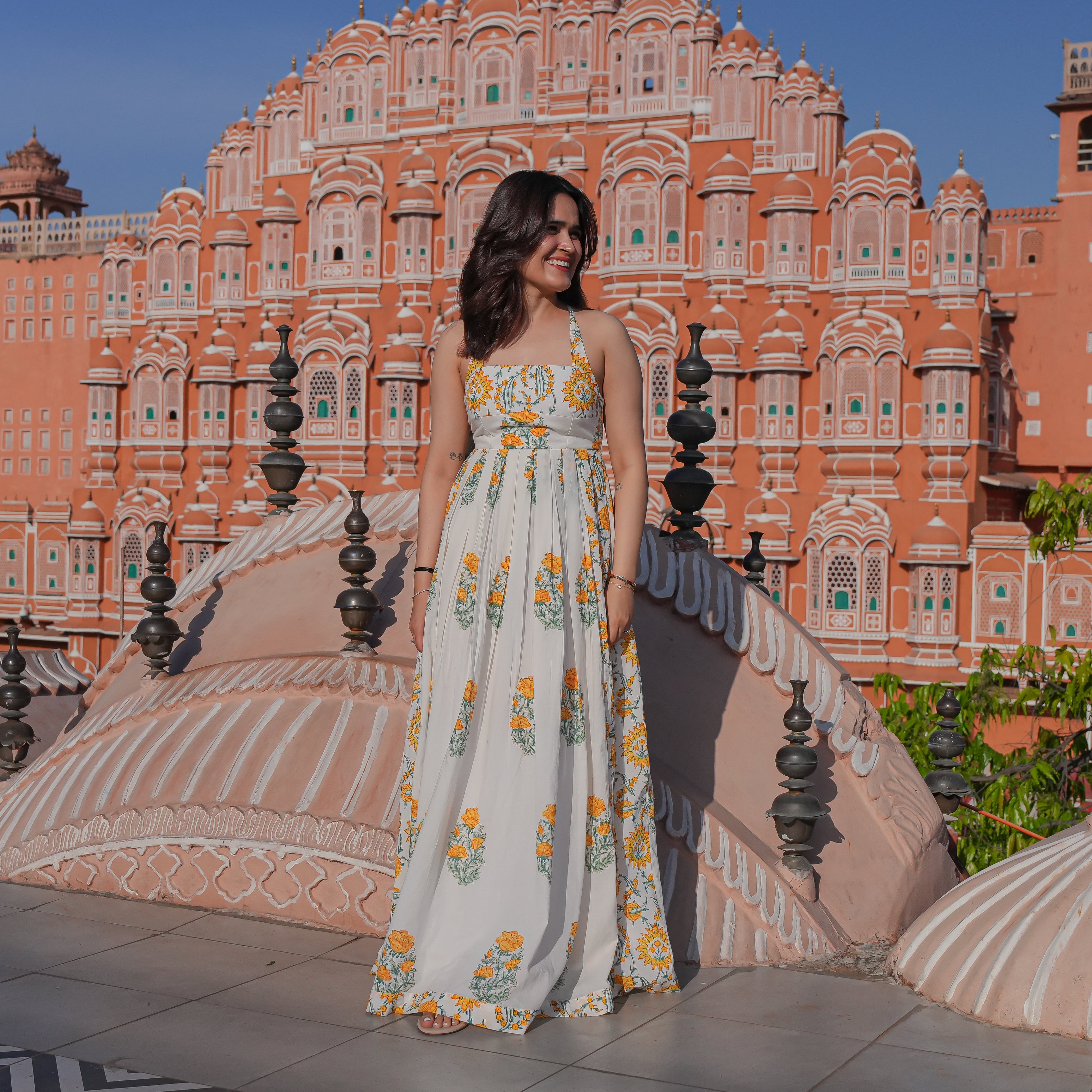 Surkh Bloom Long Dress