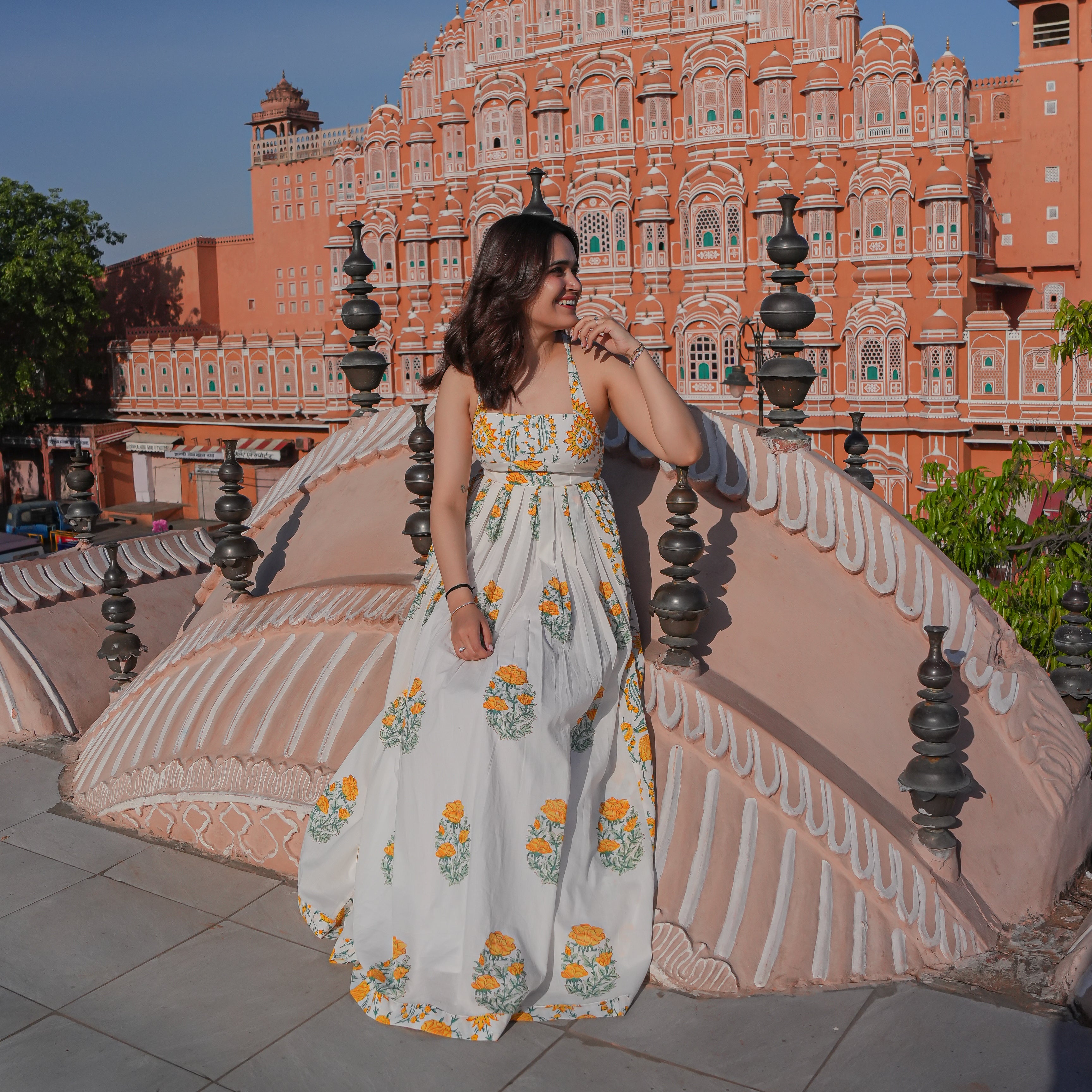 Surkh Bloom Long Dress