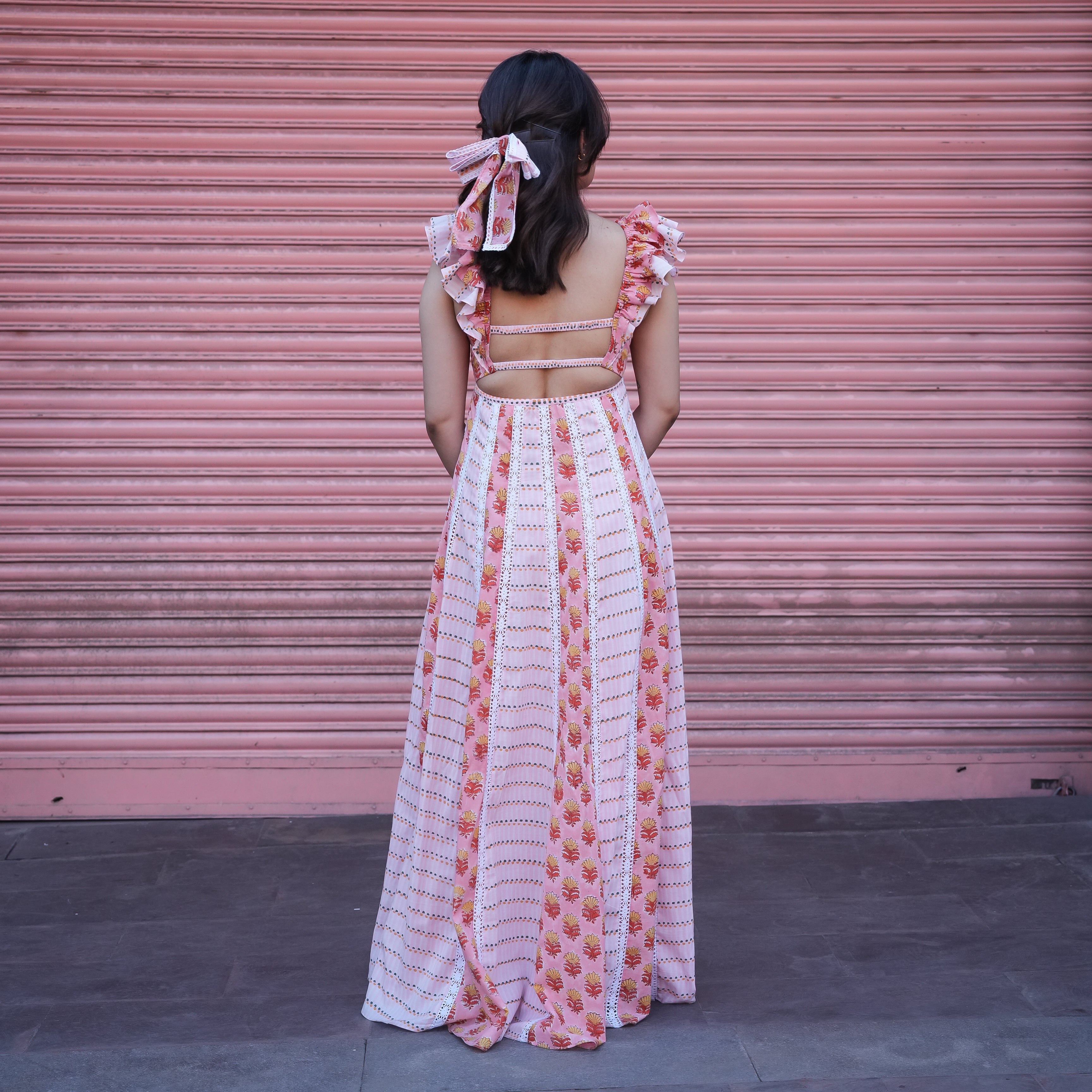 Gulabi Meadow Long Dress