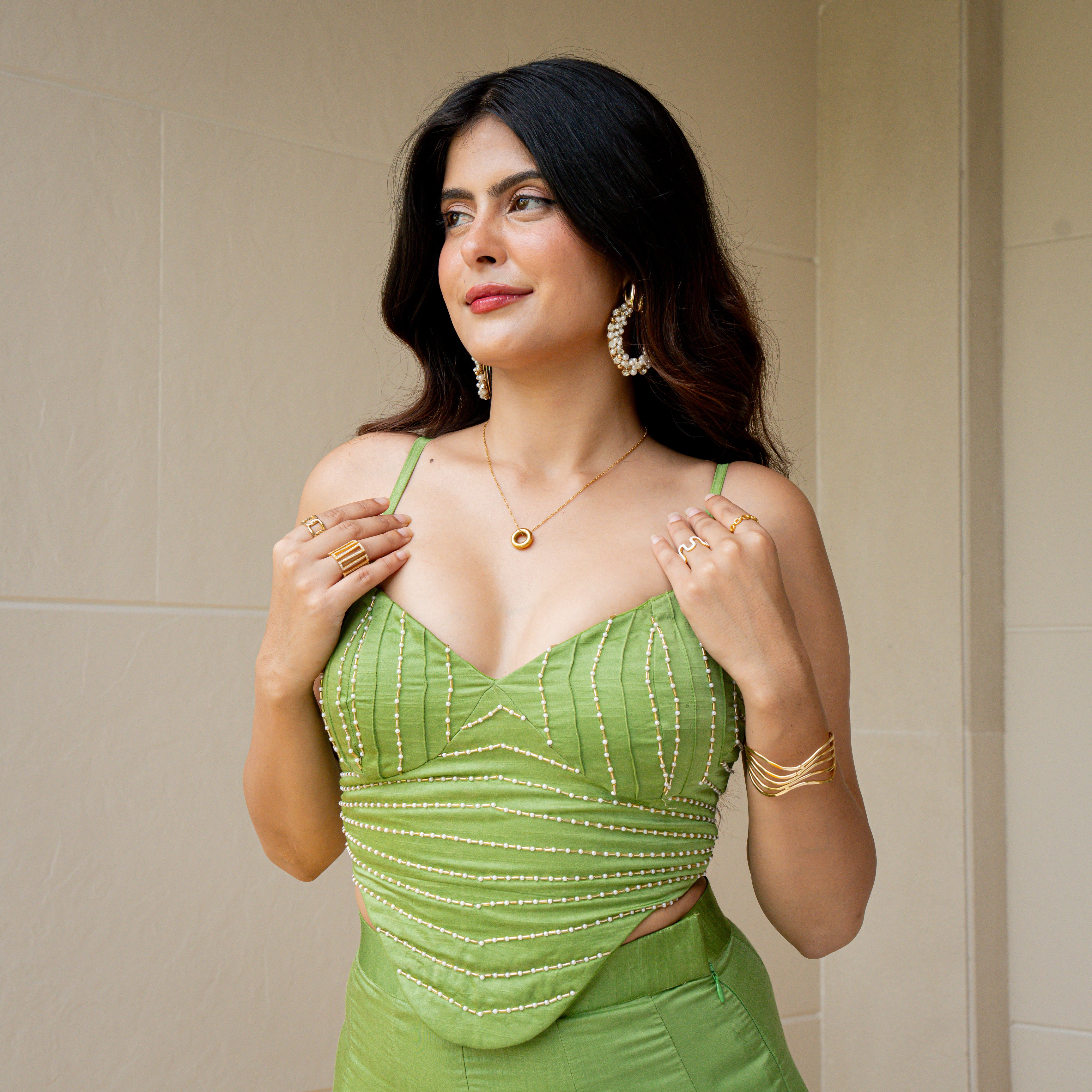 Valeria Green Matching Set