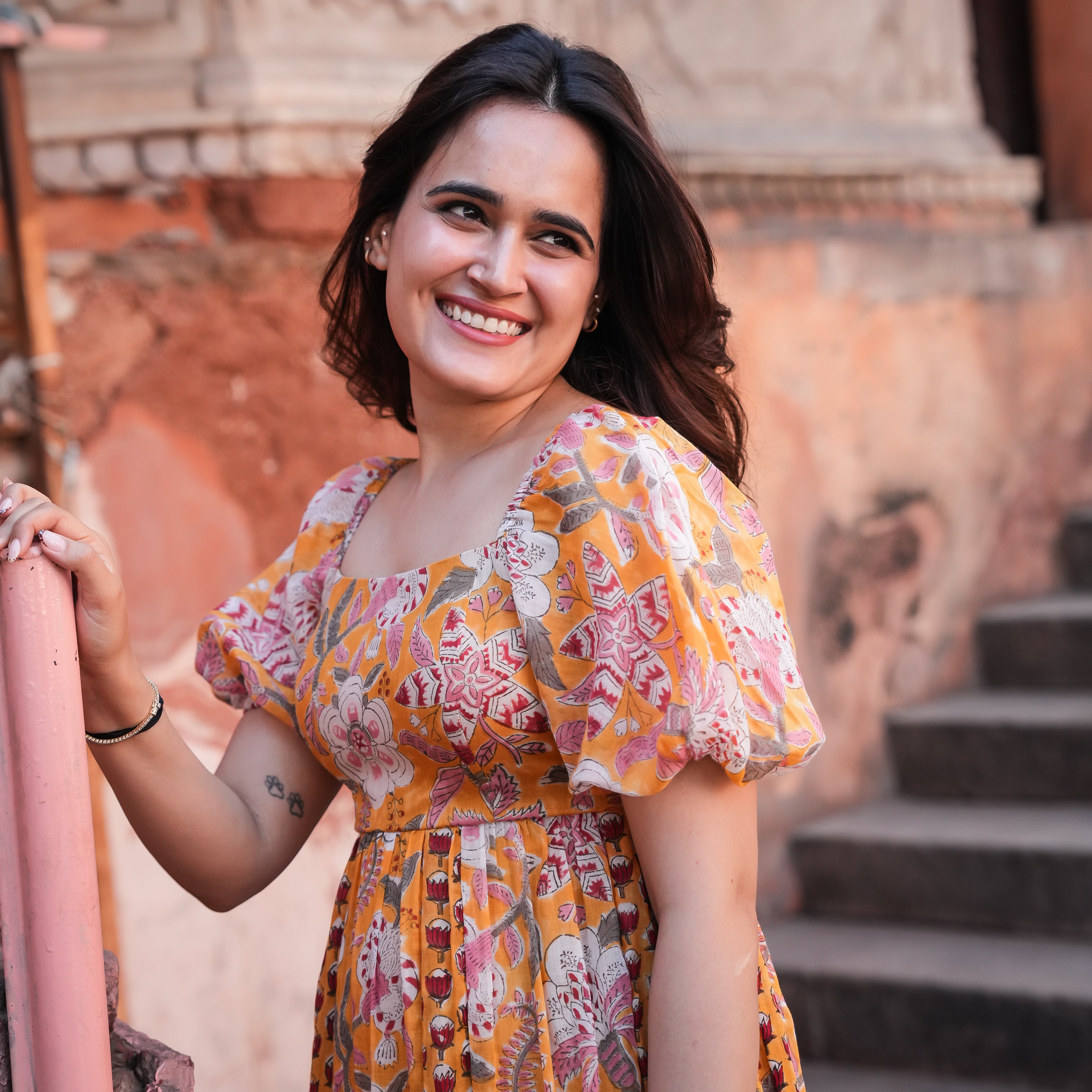 Haldi Fleur Long Dress