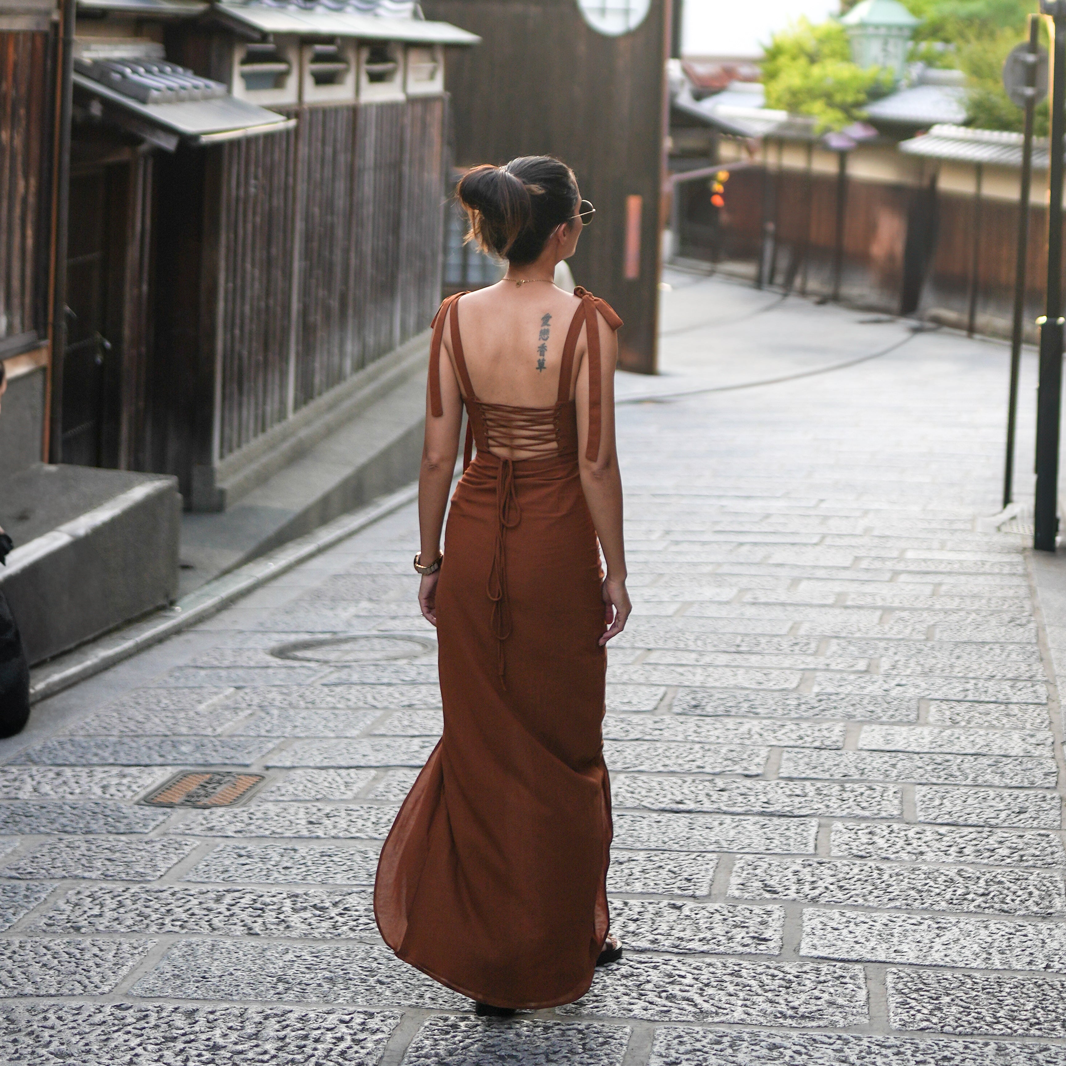 Aakriti Rana In Kurai Charm Brown Dress