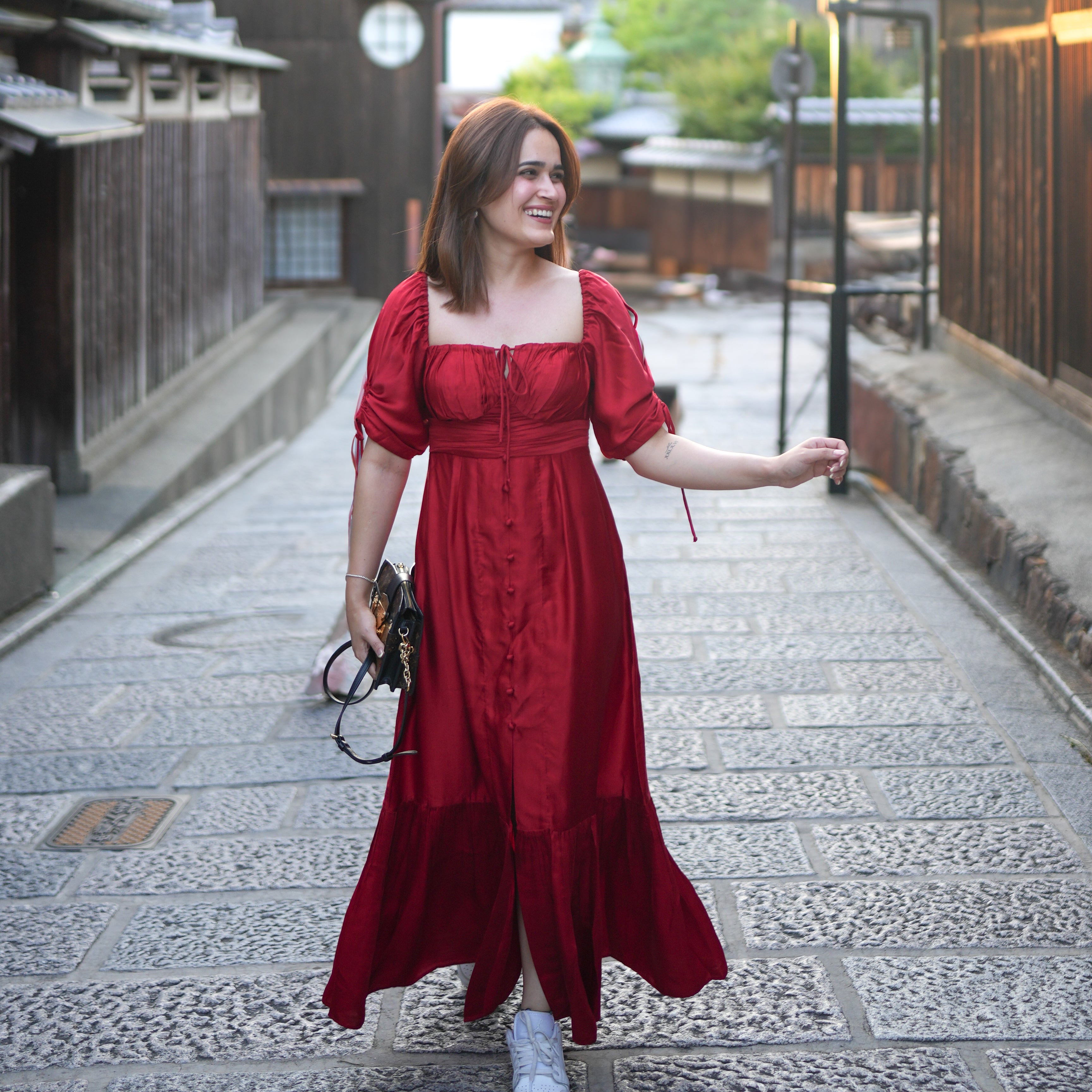 Akai Cherry Long Dress