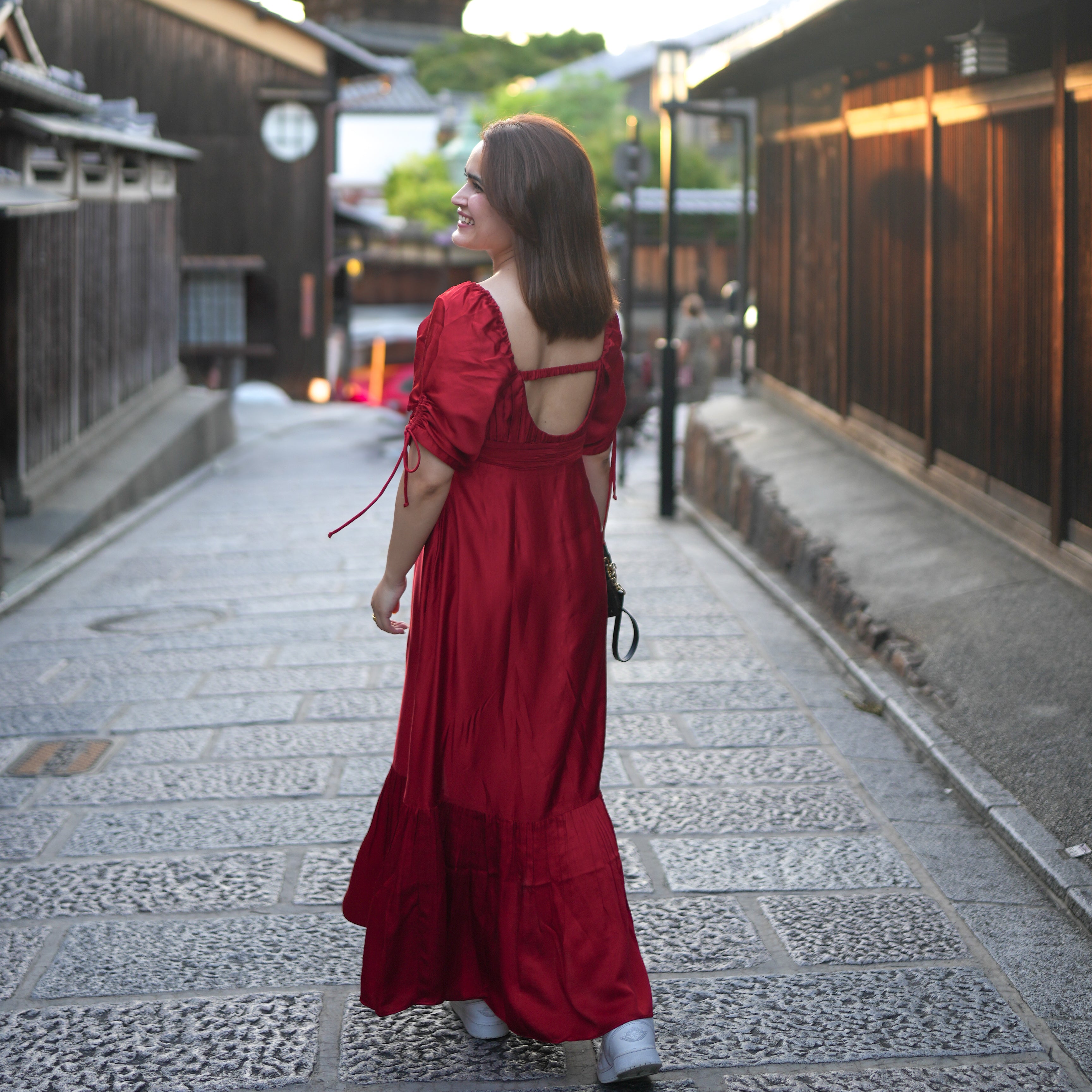 Akai Cherry Long Dress