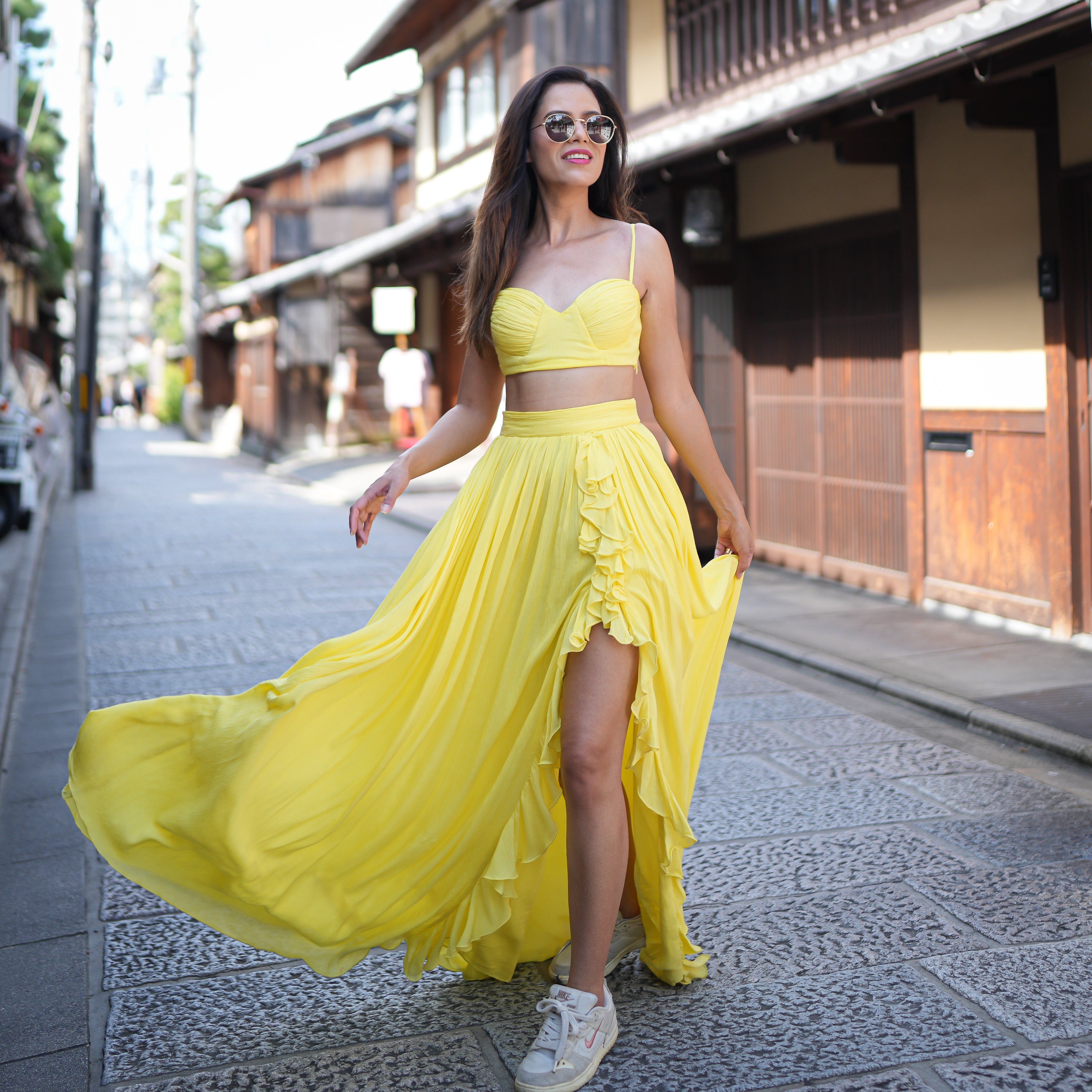 Aakriti Rana In Kyoto Yellow 2-Piece Set