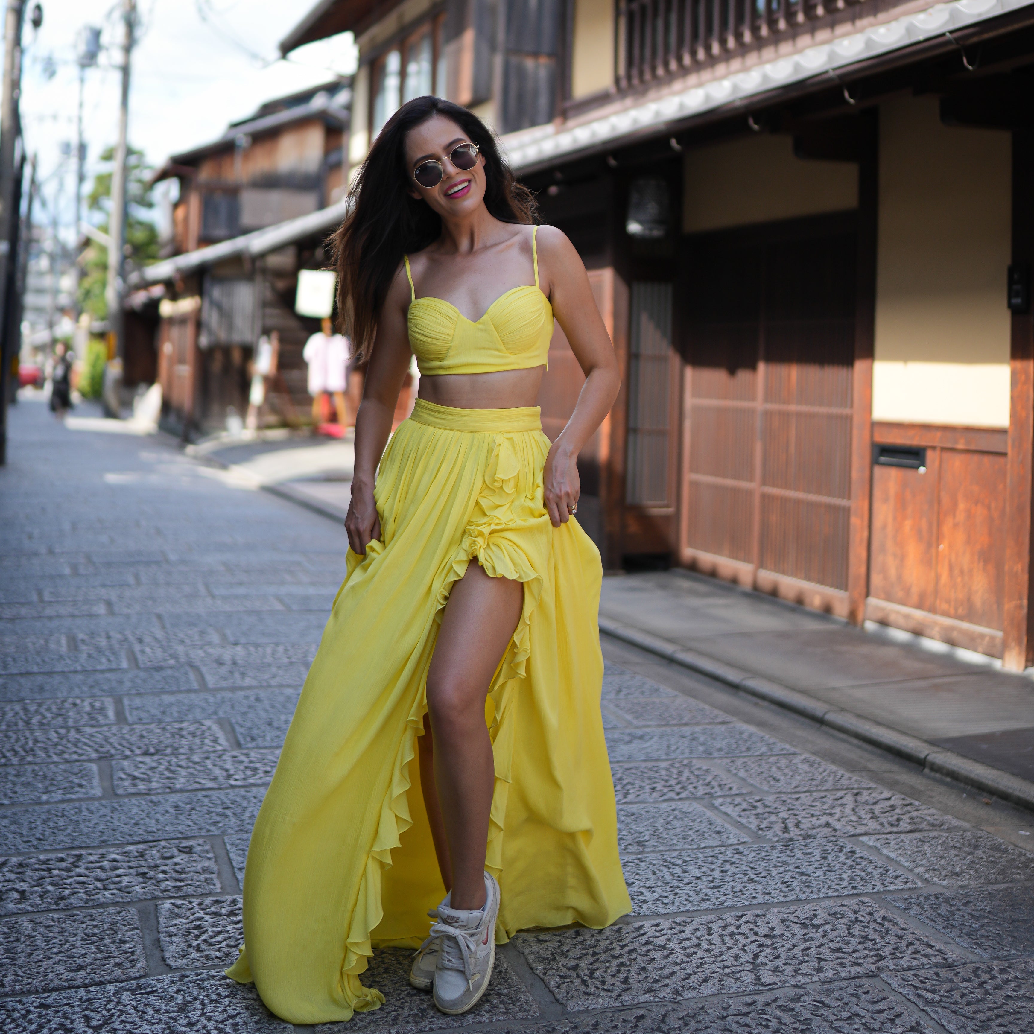 Aakriti Rana In Kyoto Yellow 2-Piece Set