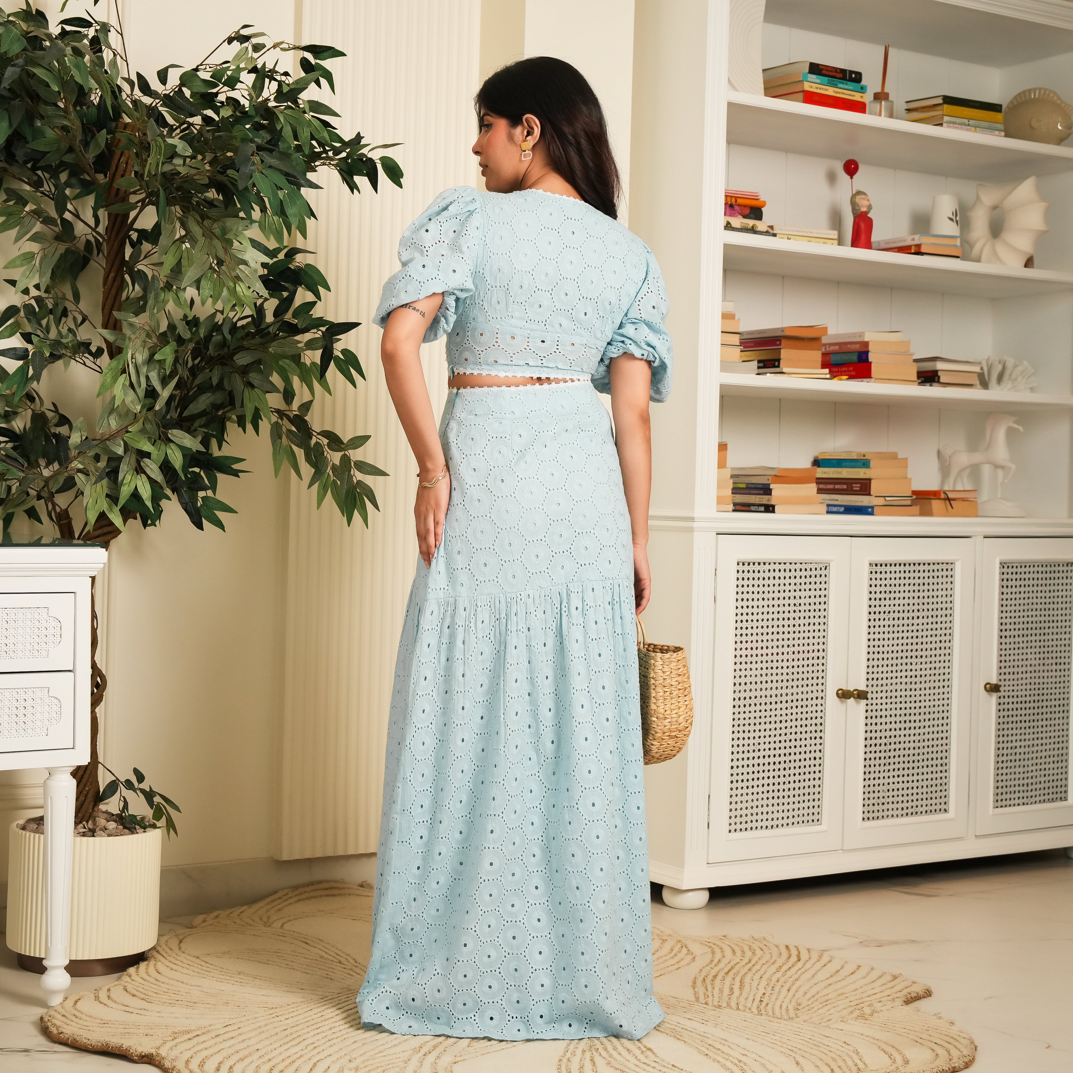 Elder Flower Blue Co-ord Set