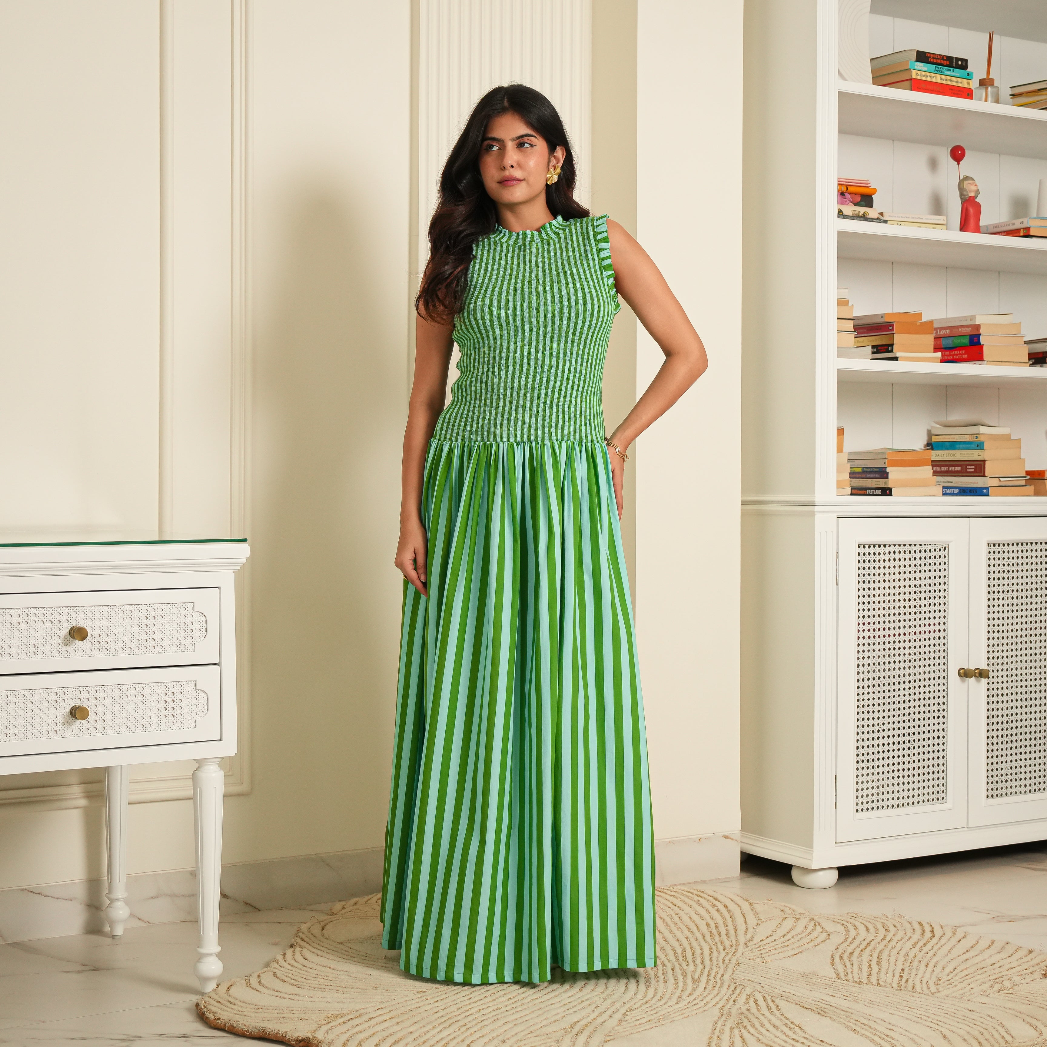 Mojito Smocked Long Dress