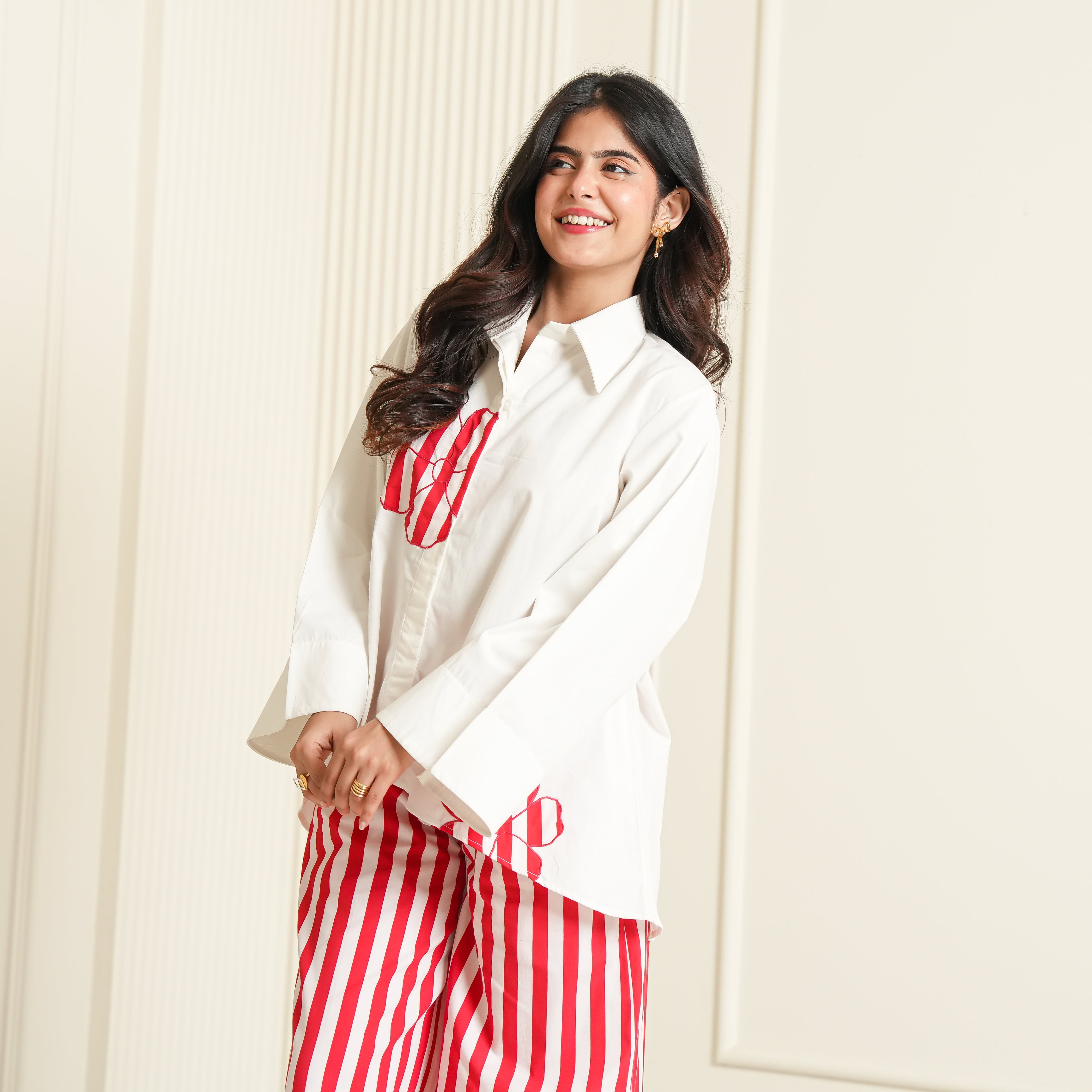 Cherry Stripe Co-ord Set
