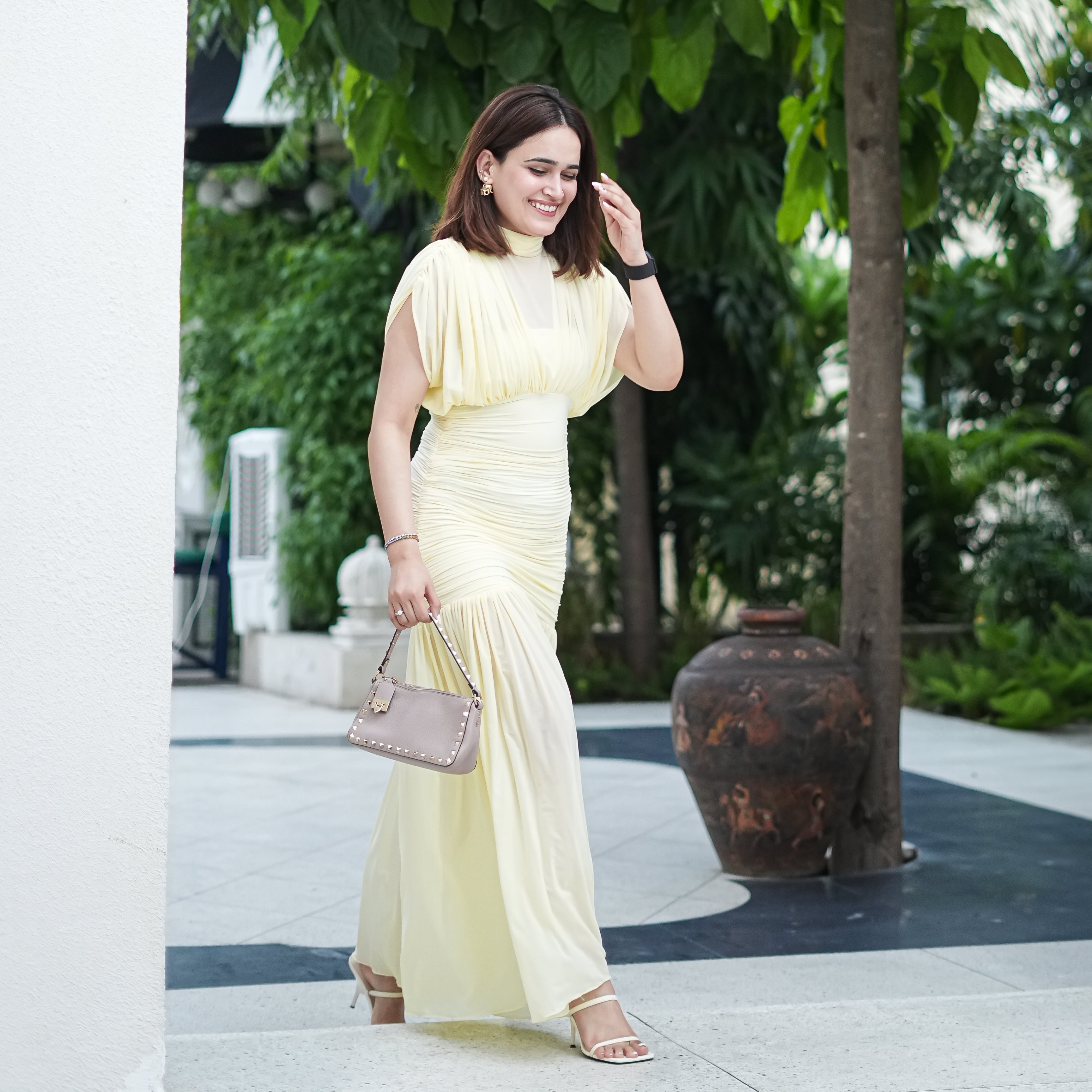 Timeless Bloom Butter Yellow Dress