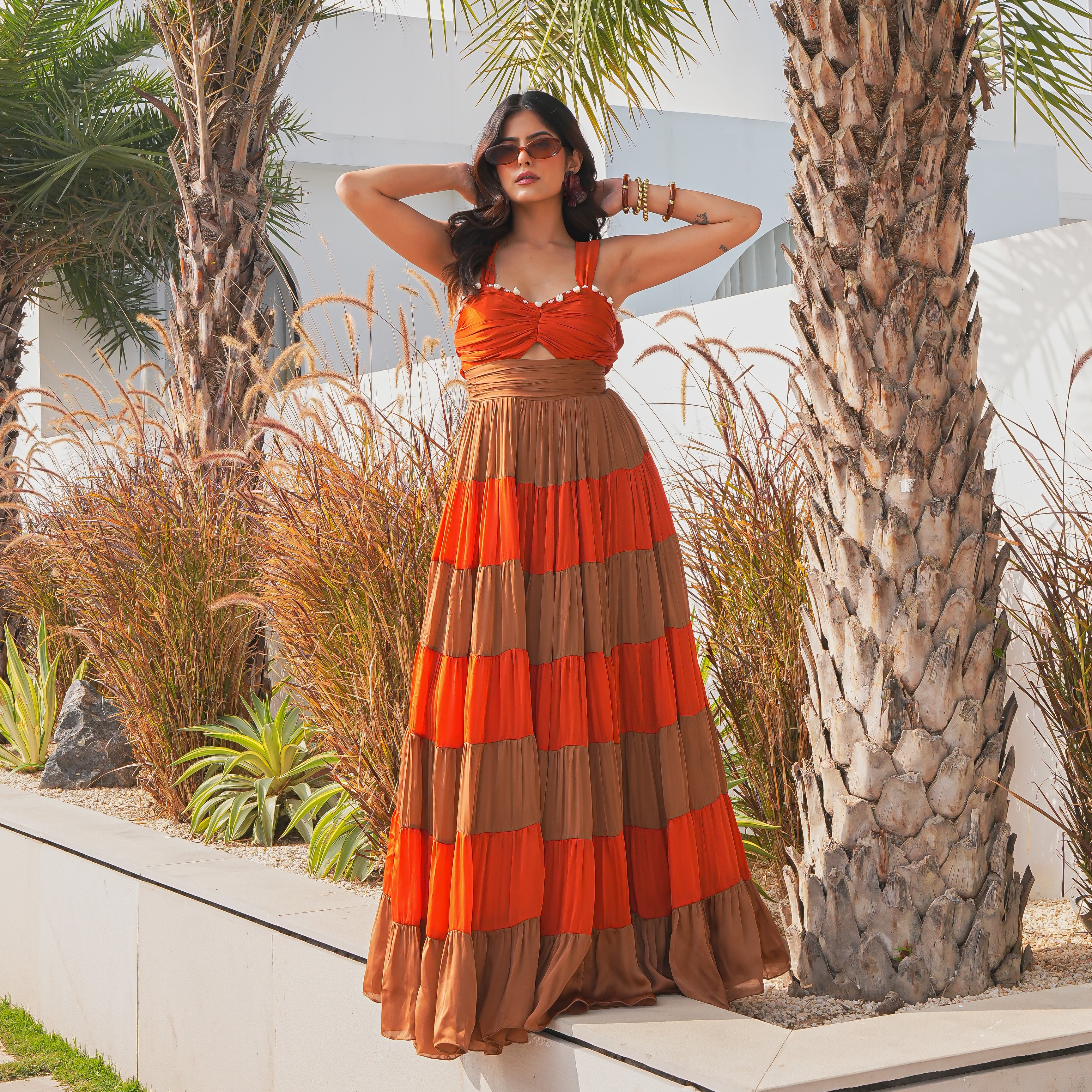 Chocolate Layer Long Dress