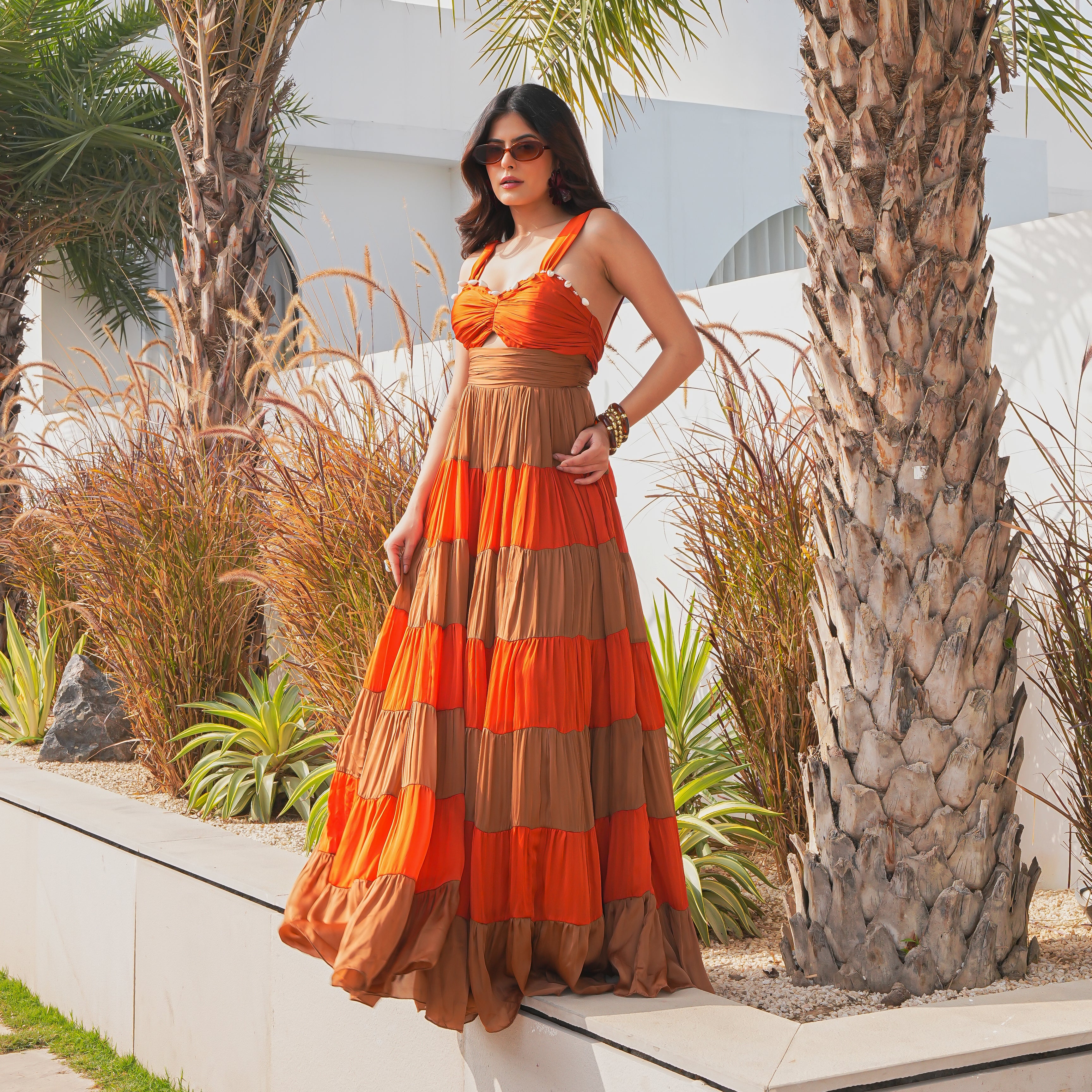 Chocolate Layer Long Dress