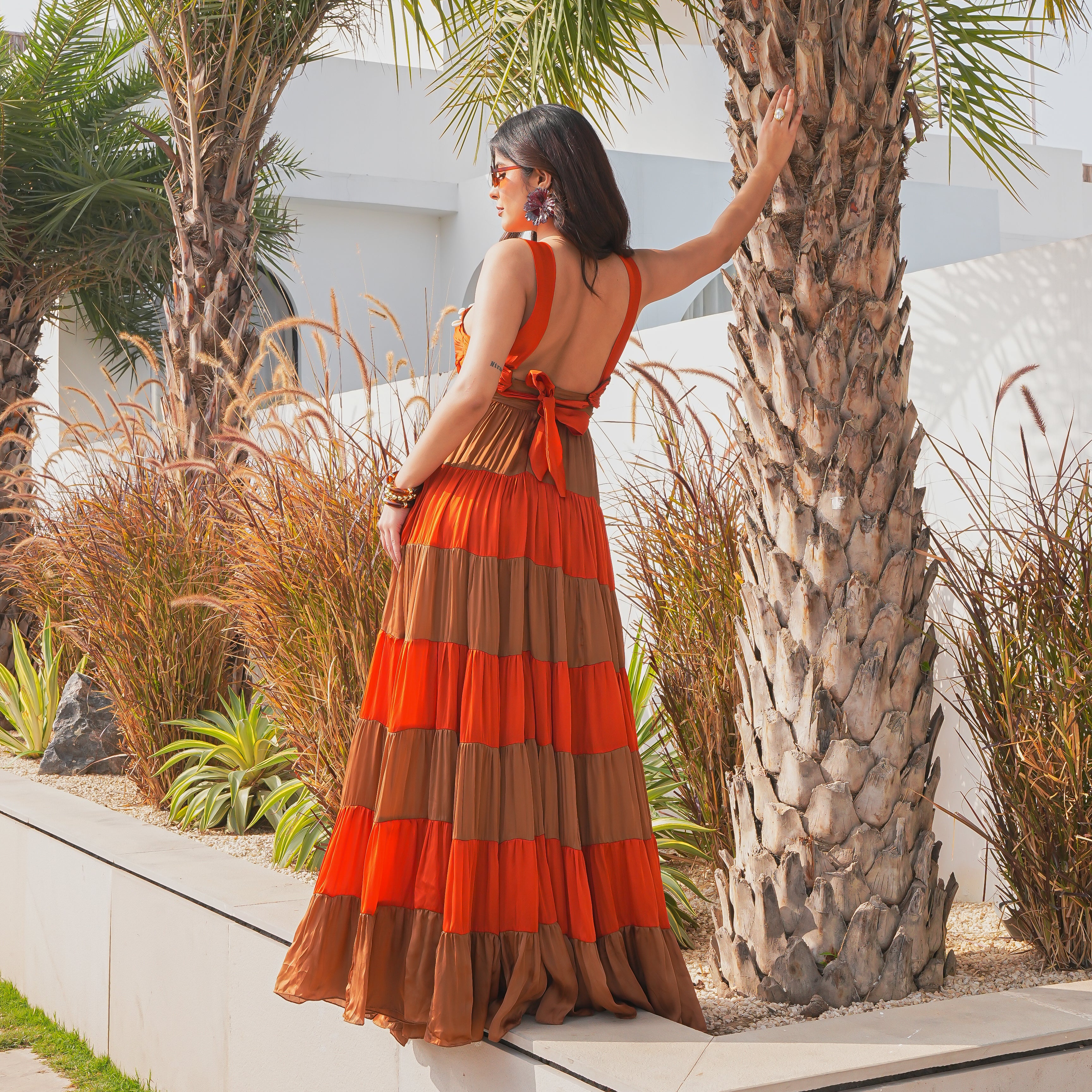 Chocolate Layer Long Dress