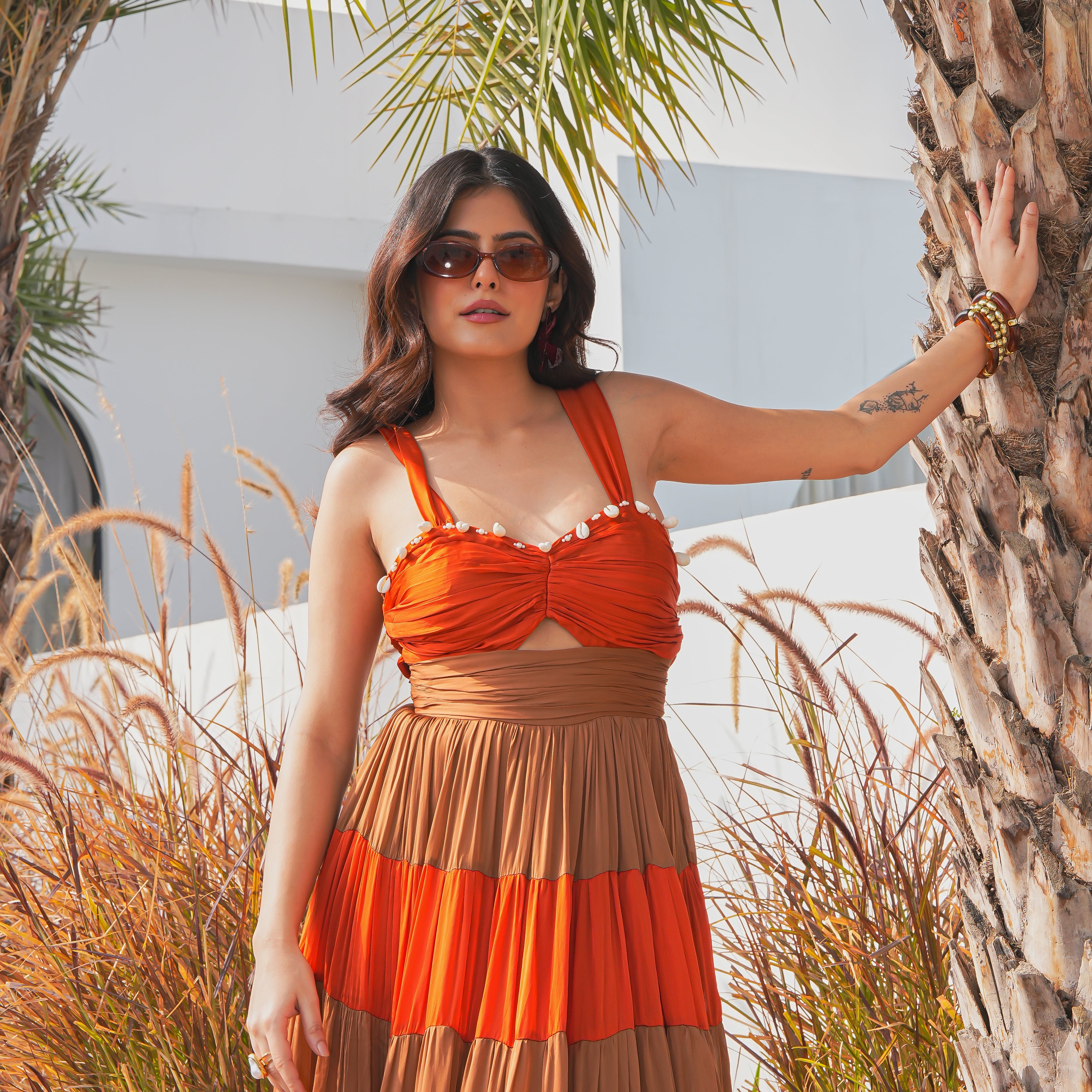 Chocolate Layer Long Dress