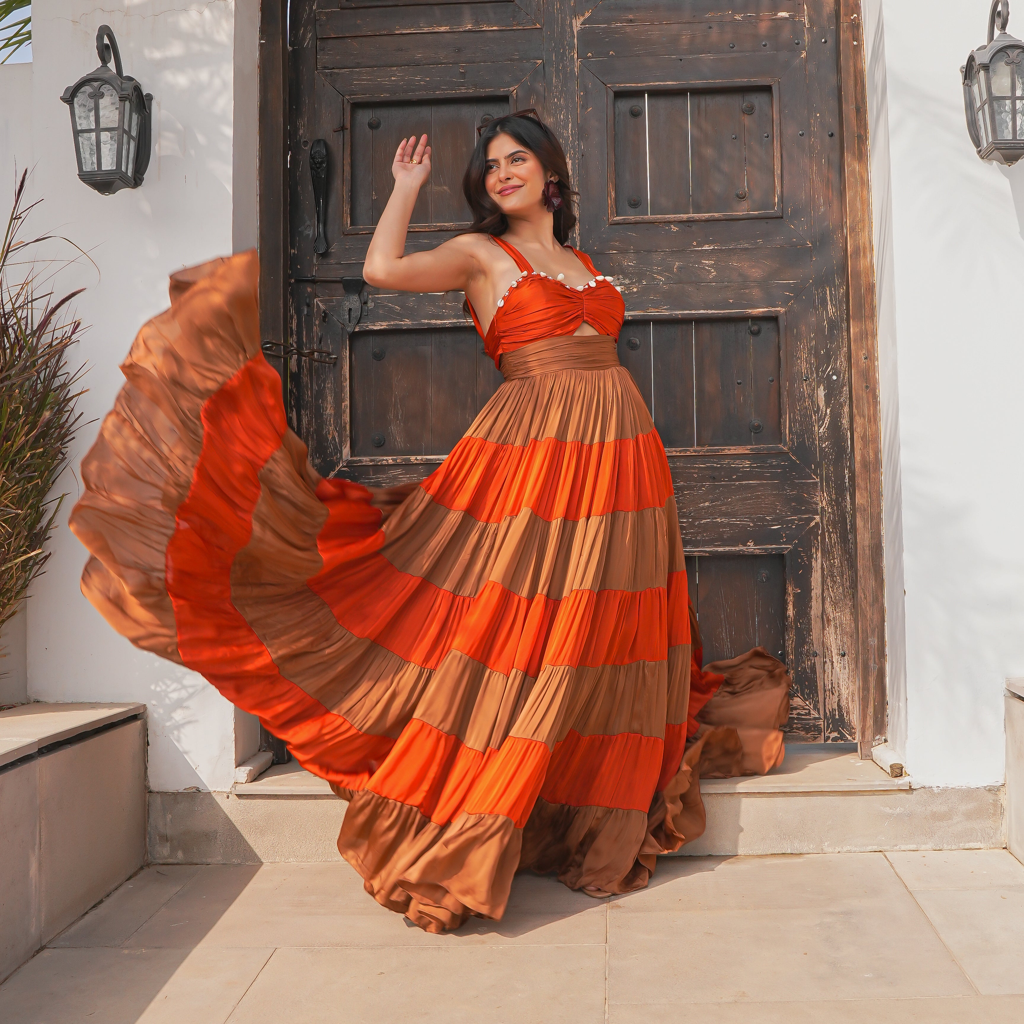 Chocolate Layer Long Dress