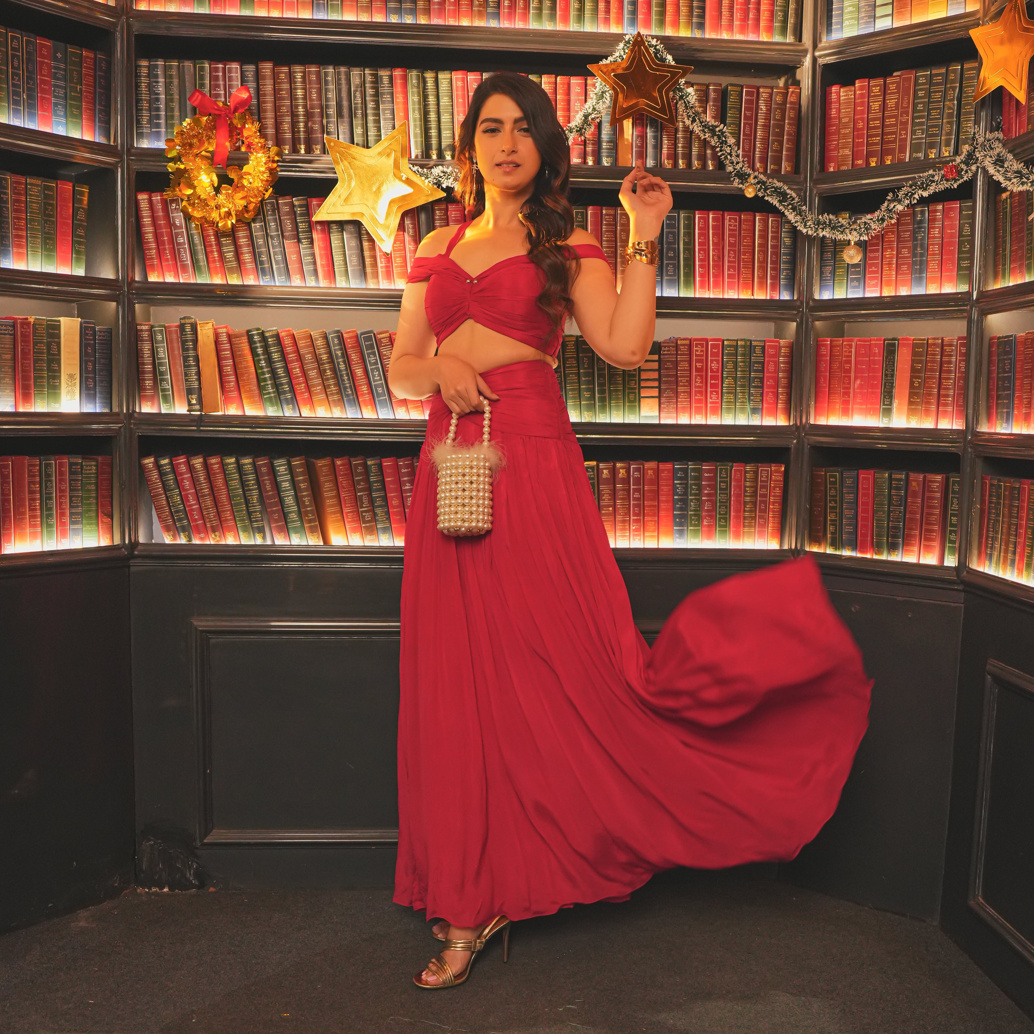 Carmine Rhythm Co-ord Set