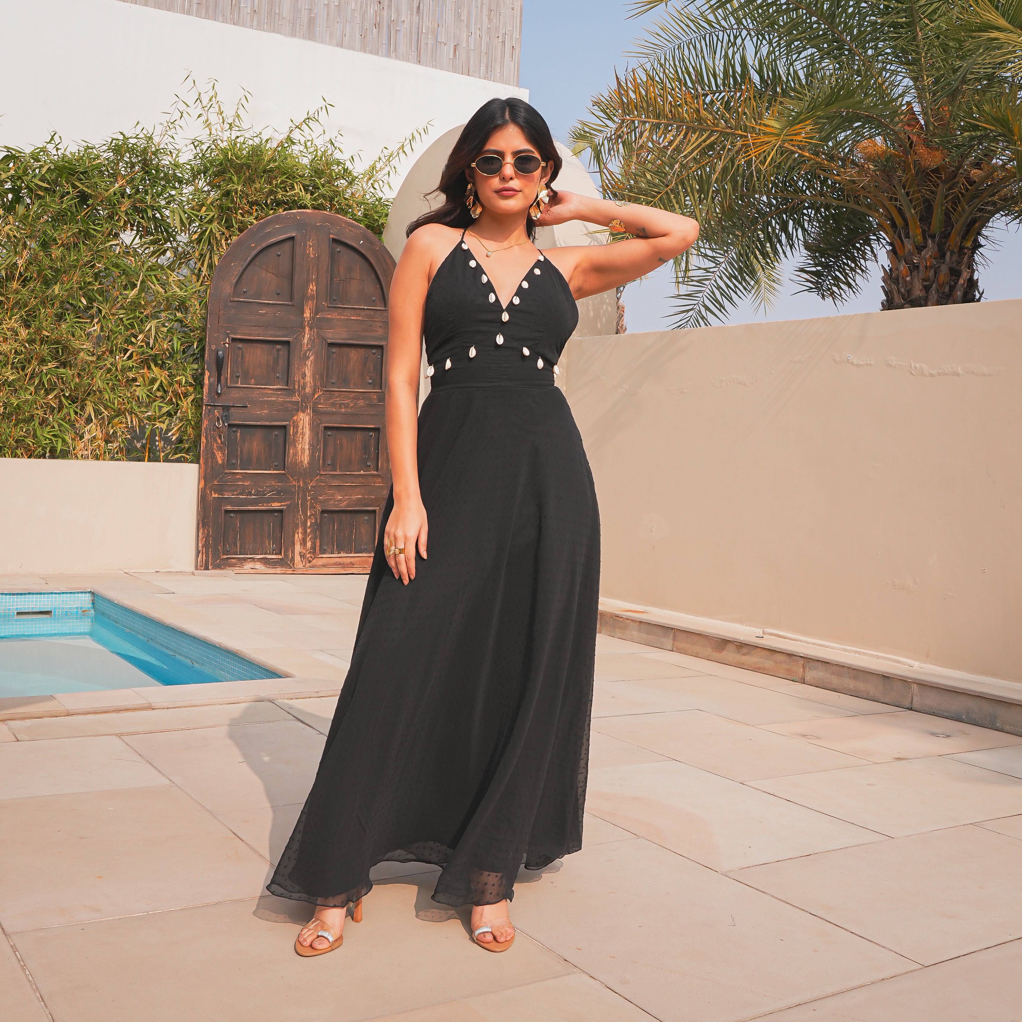 Evening Black Long Dress