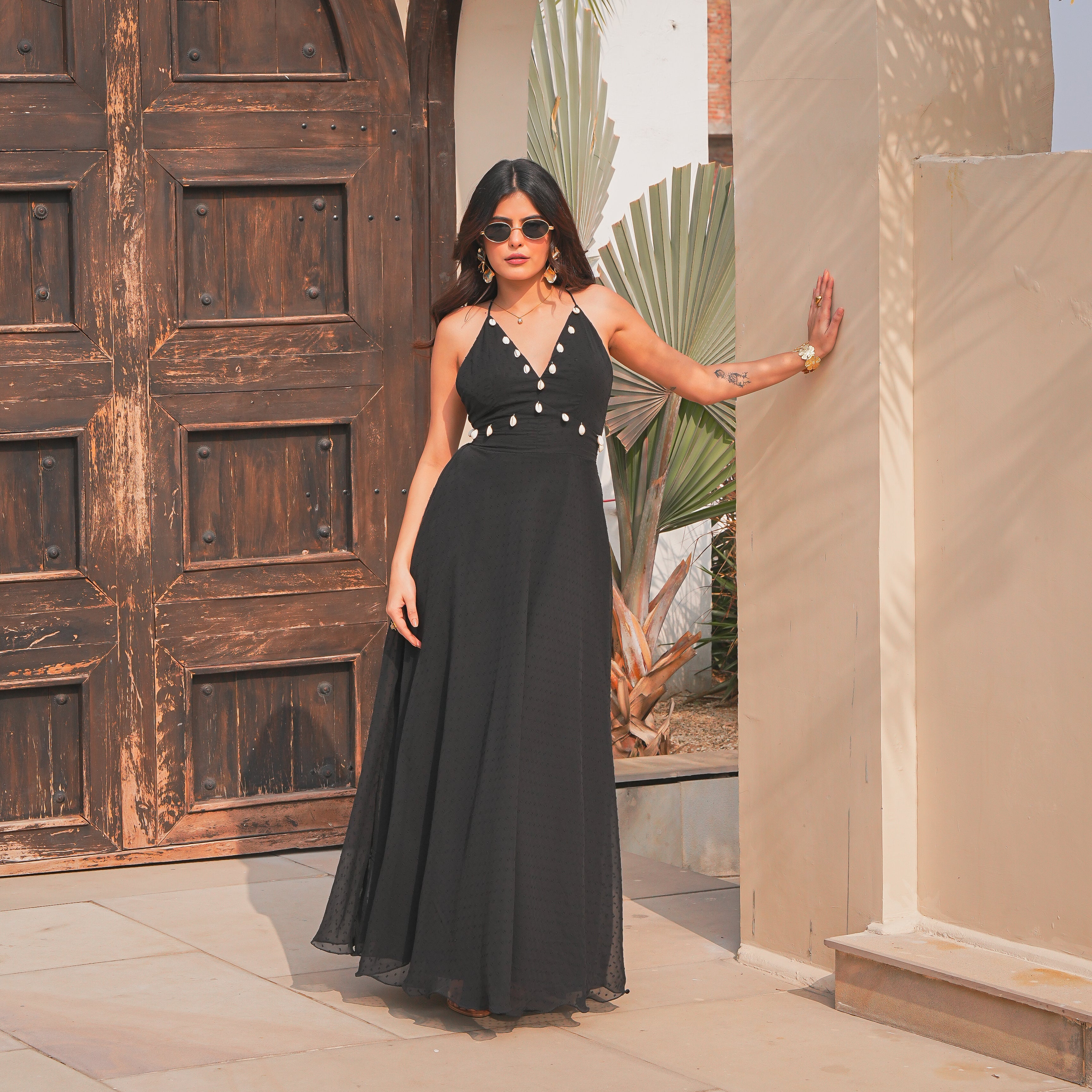 Evening Black Long Dress
