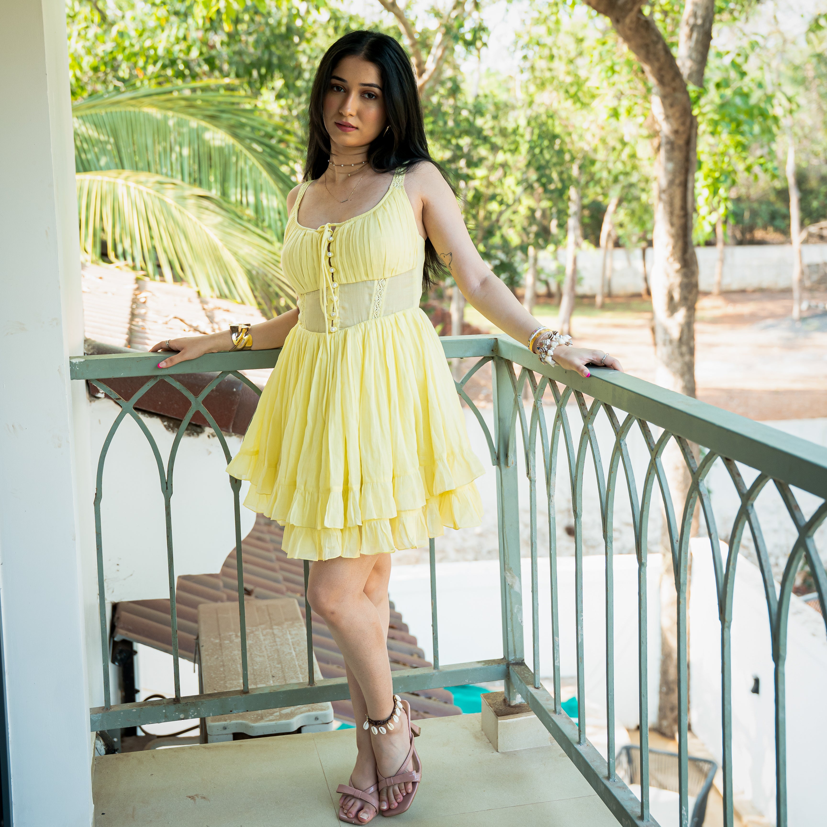 Citrus Splash Short Dress