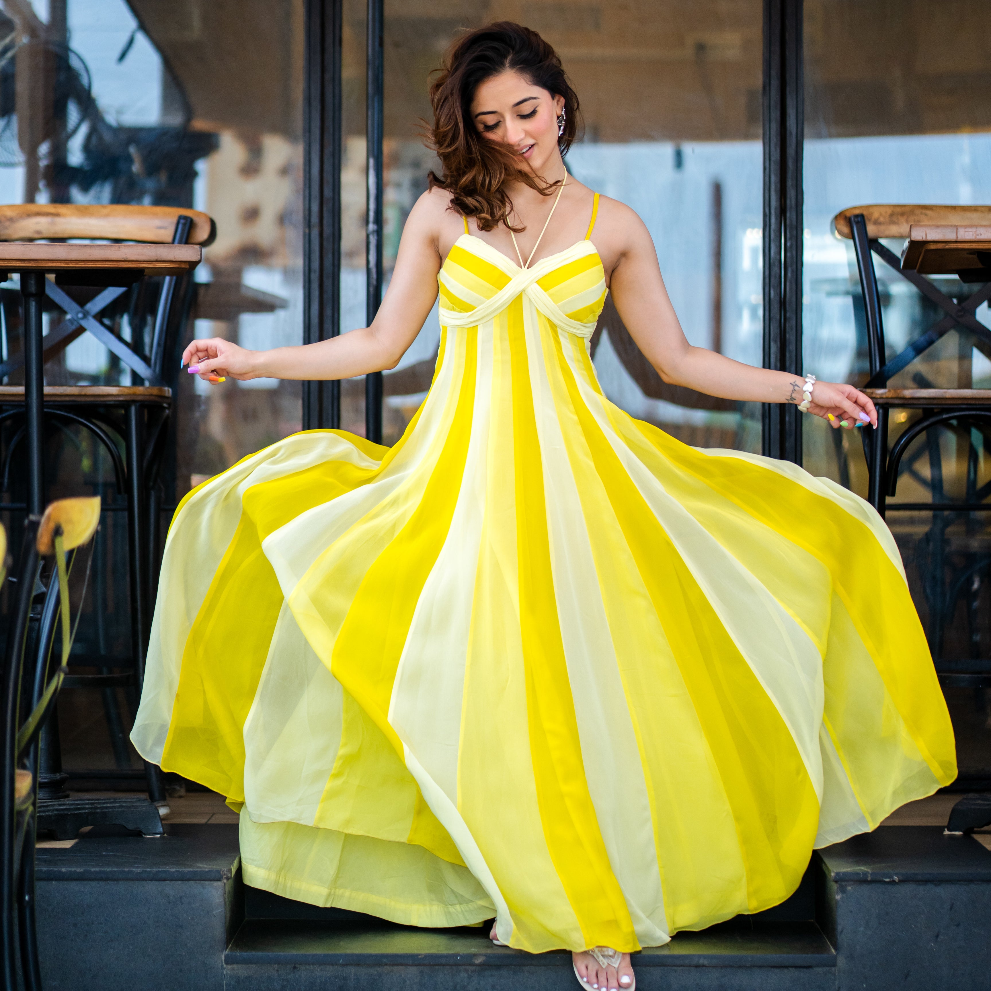 Lemon Luxe Long Dress