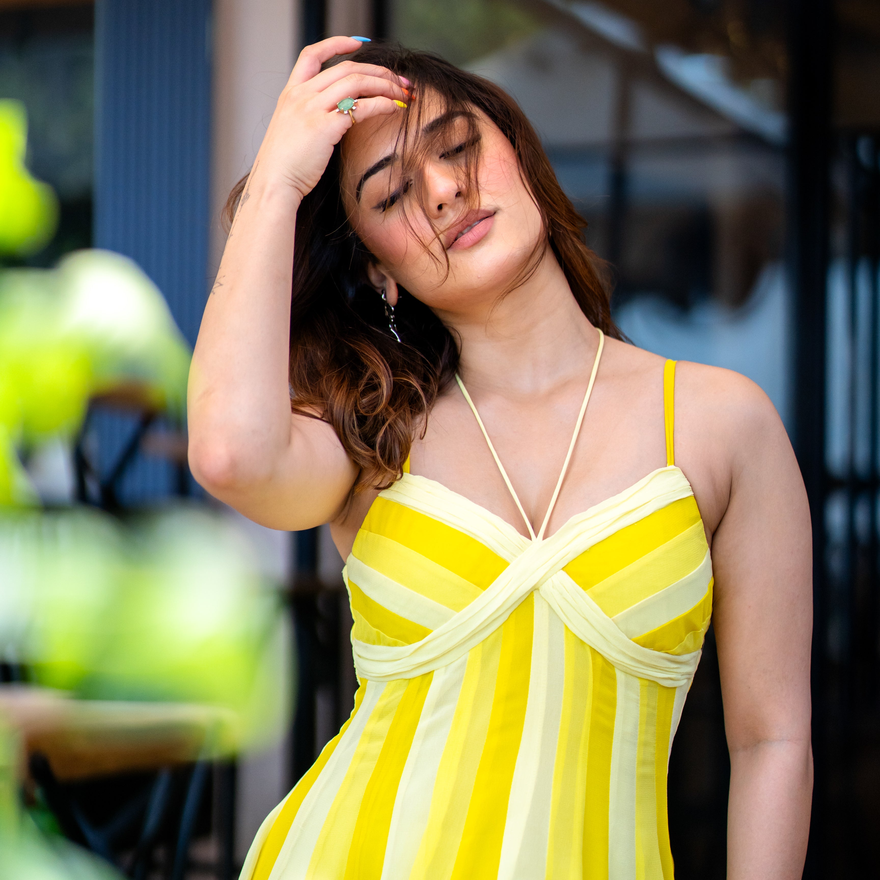 Lemon Luxe Long Dress