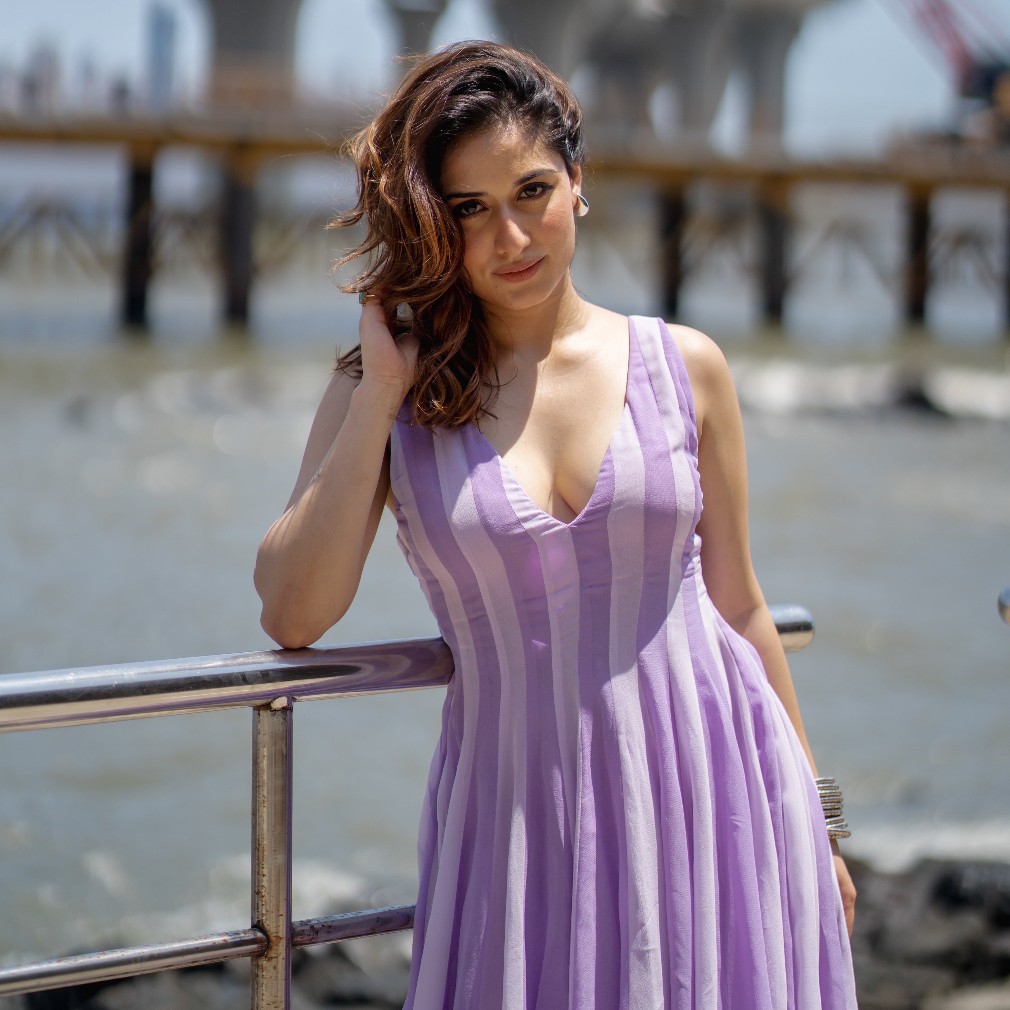 Orchid Purple Short Dress